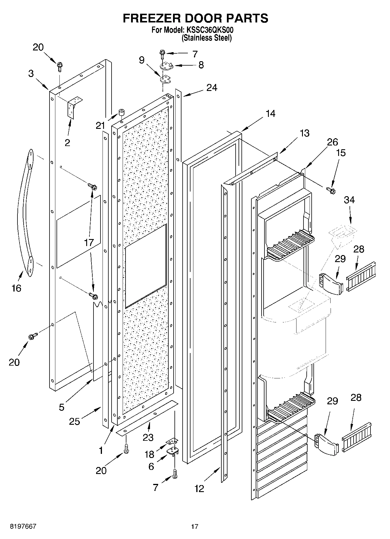 11 - FREEZER DOOR