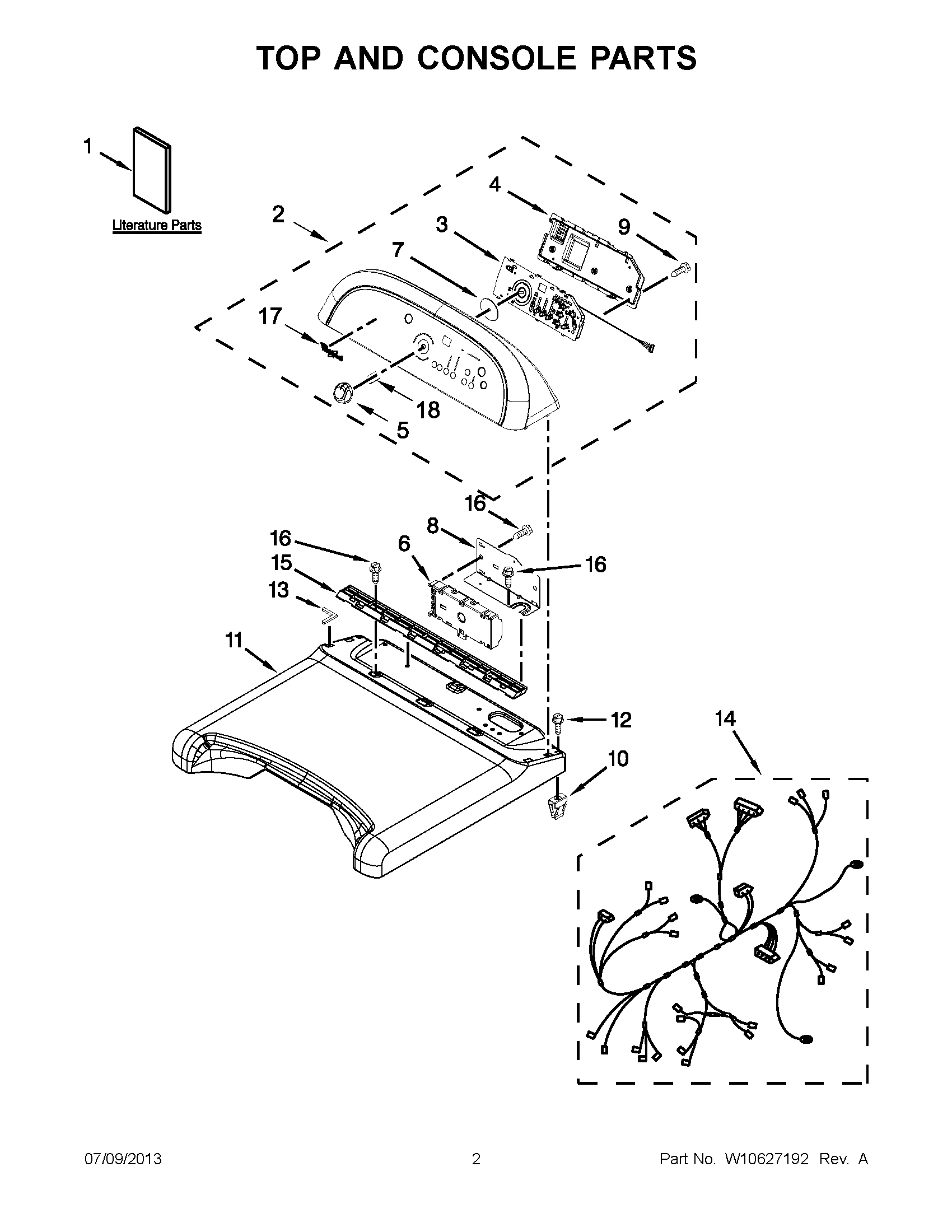 01 - TOP AND CONSOLE PARTS