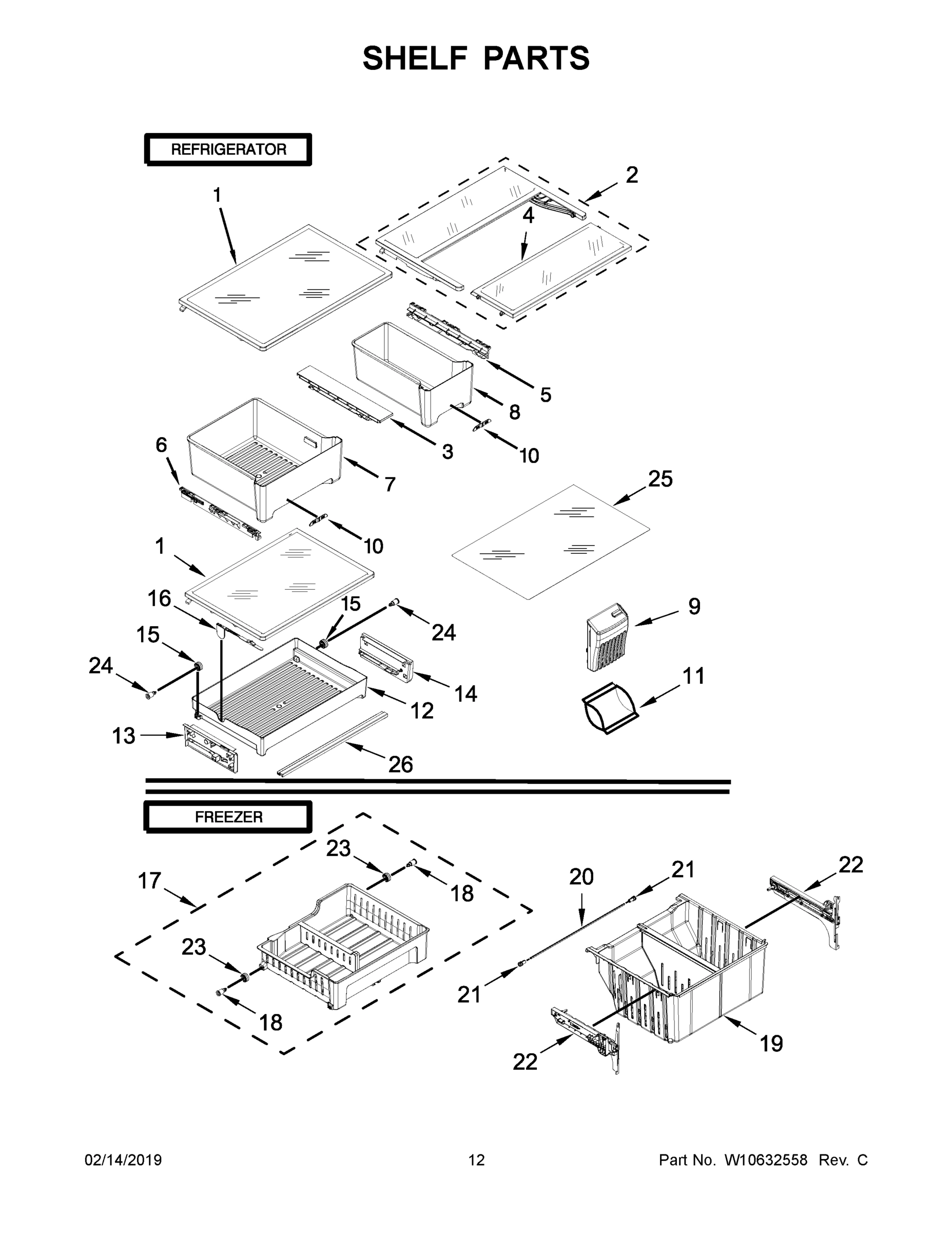 07 - SHELF PARTS