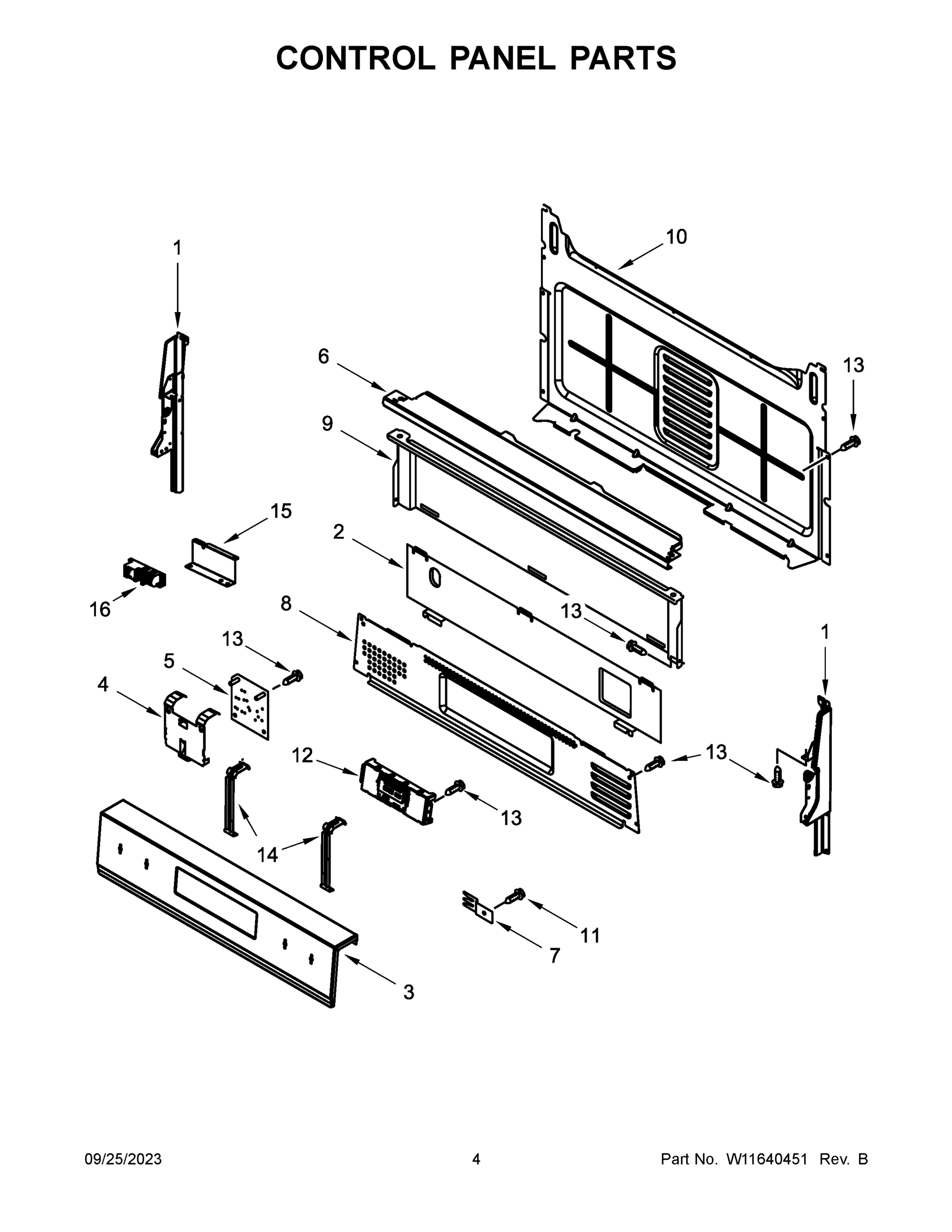 03 - CONTROL PANEL PARTS