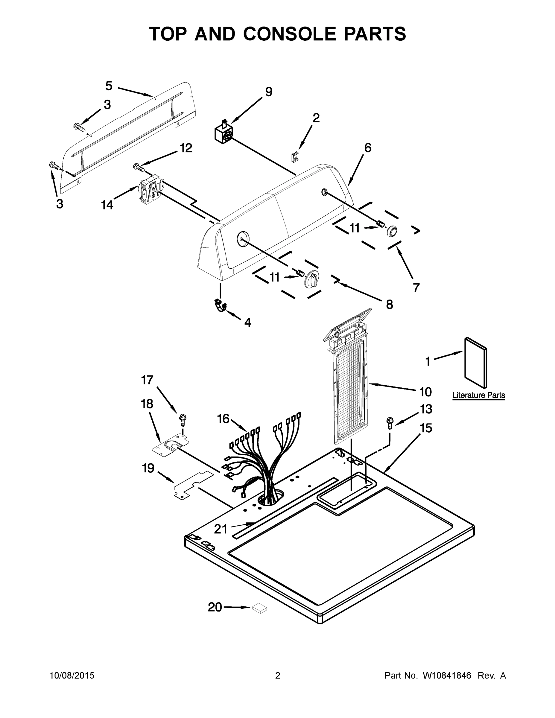 02 - TOP AND CONSOLE PARTS
