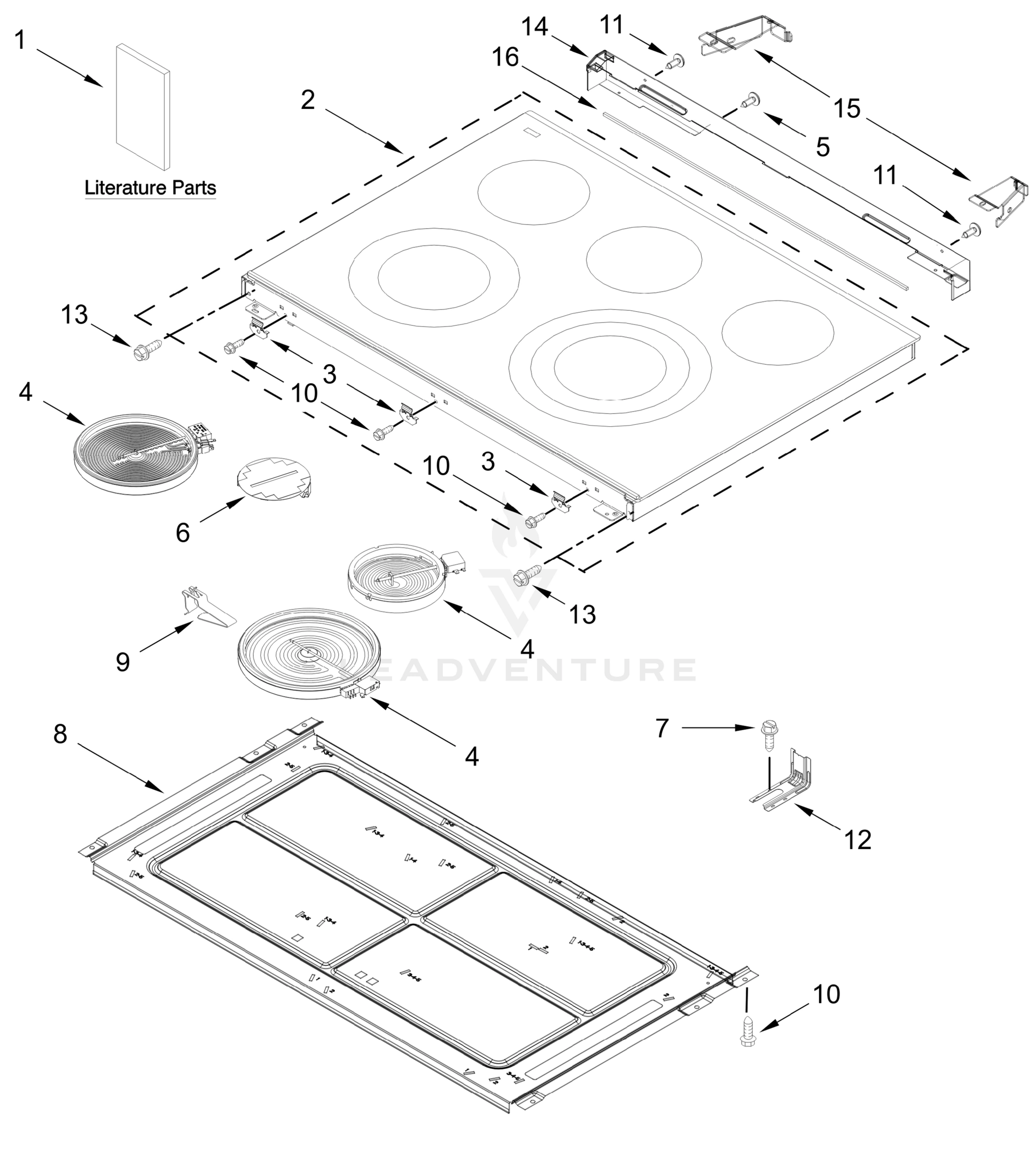 COOKTOP PARTS