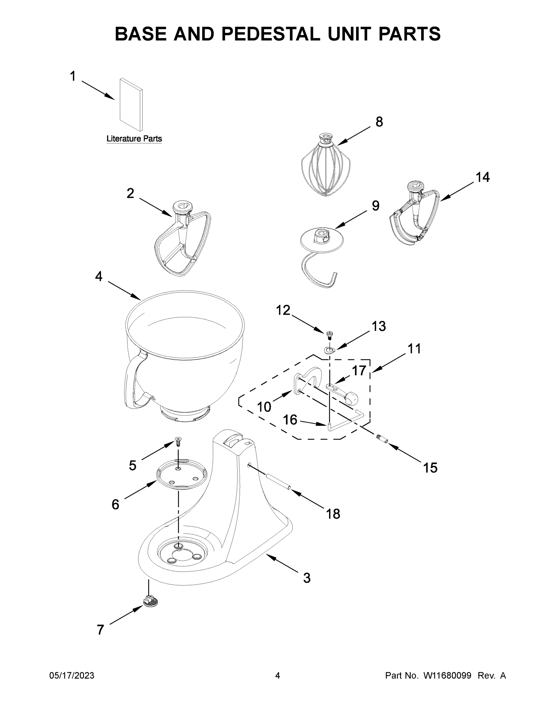 03 - BASE AND PEDESTAL UNIT PARTS