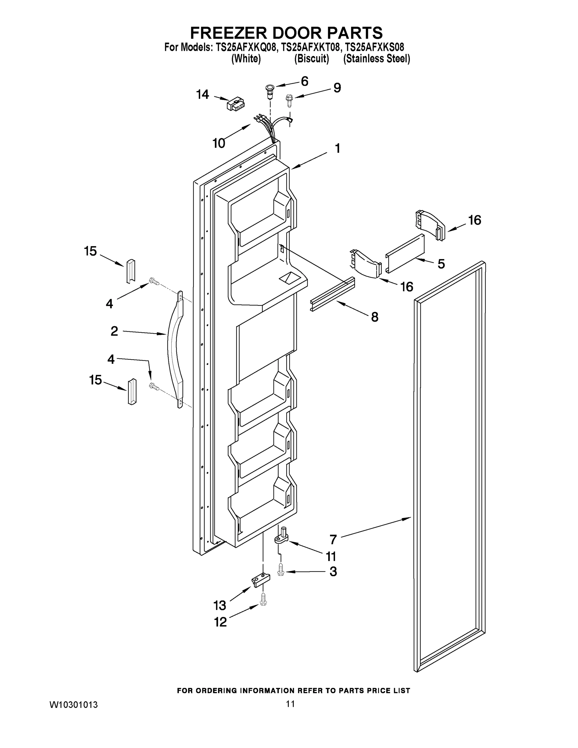 07 - FREEZER DOOR PARTS