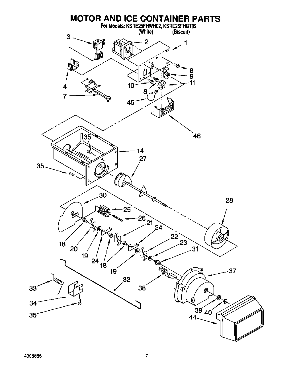 05 - MOTOR AND ICE CONTAINER
