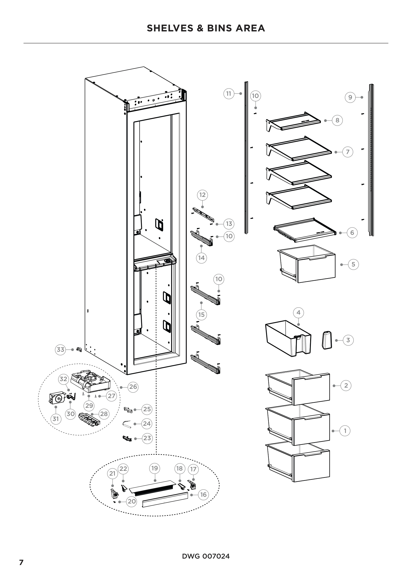 SHELVES & BINS AREA