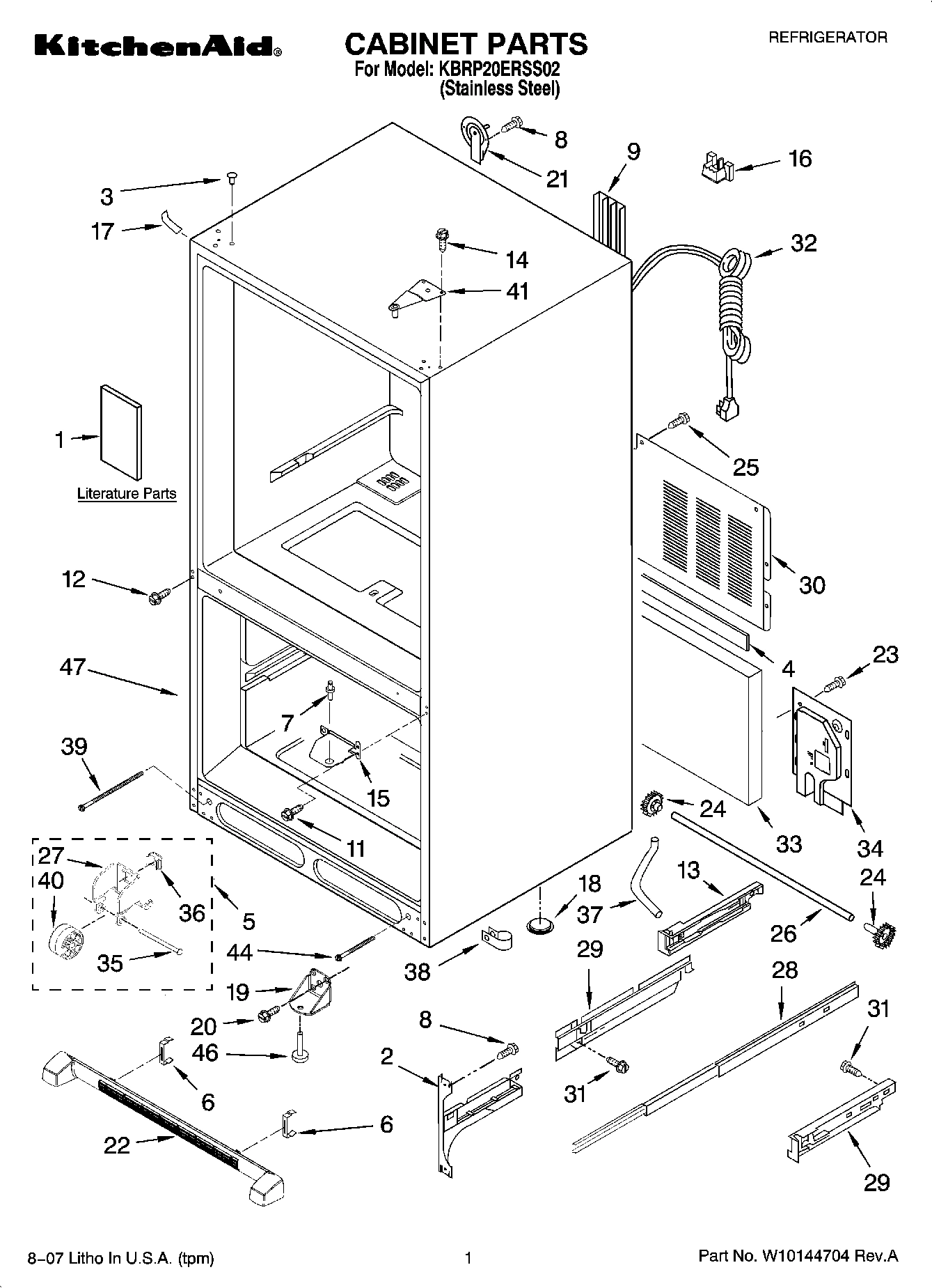 01 - CABINET PARTS