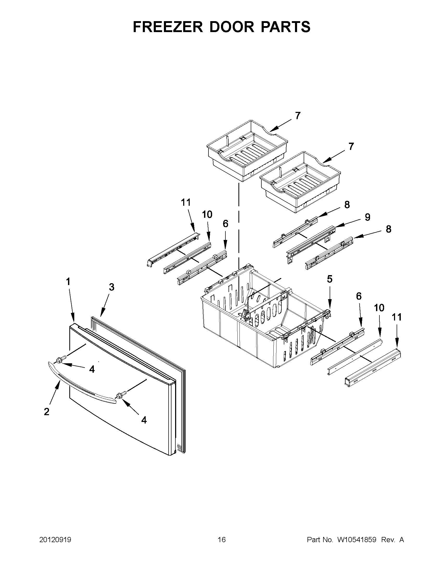 08 - FREEZER DOOR PARTS