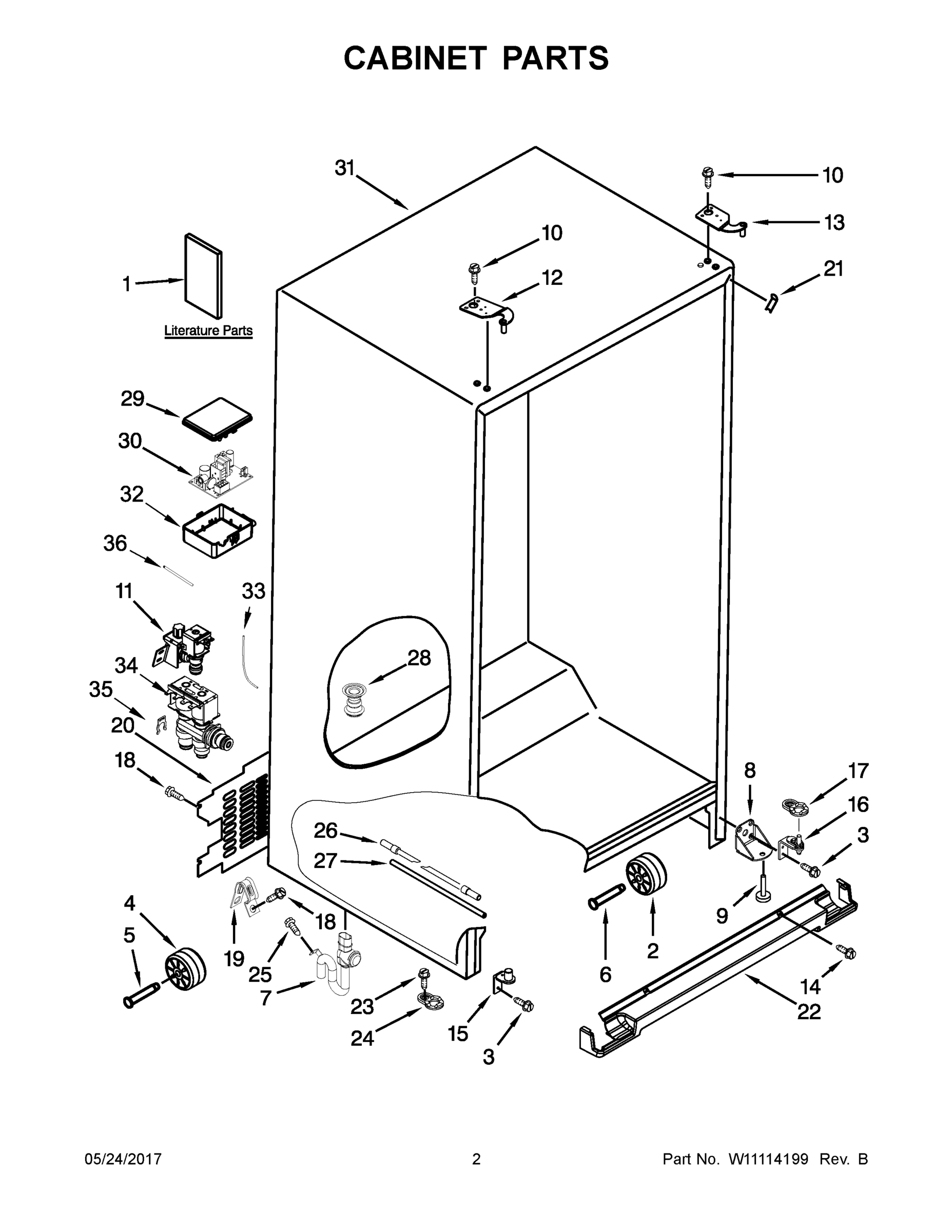 02 - CABINET PARTS