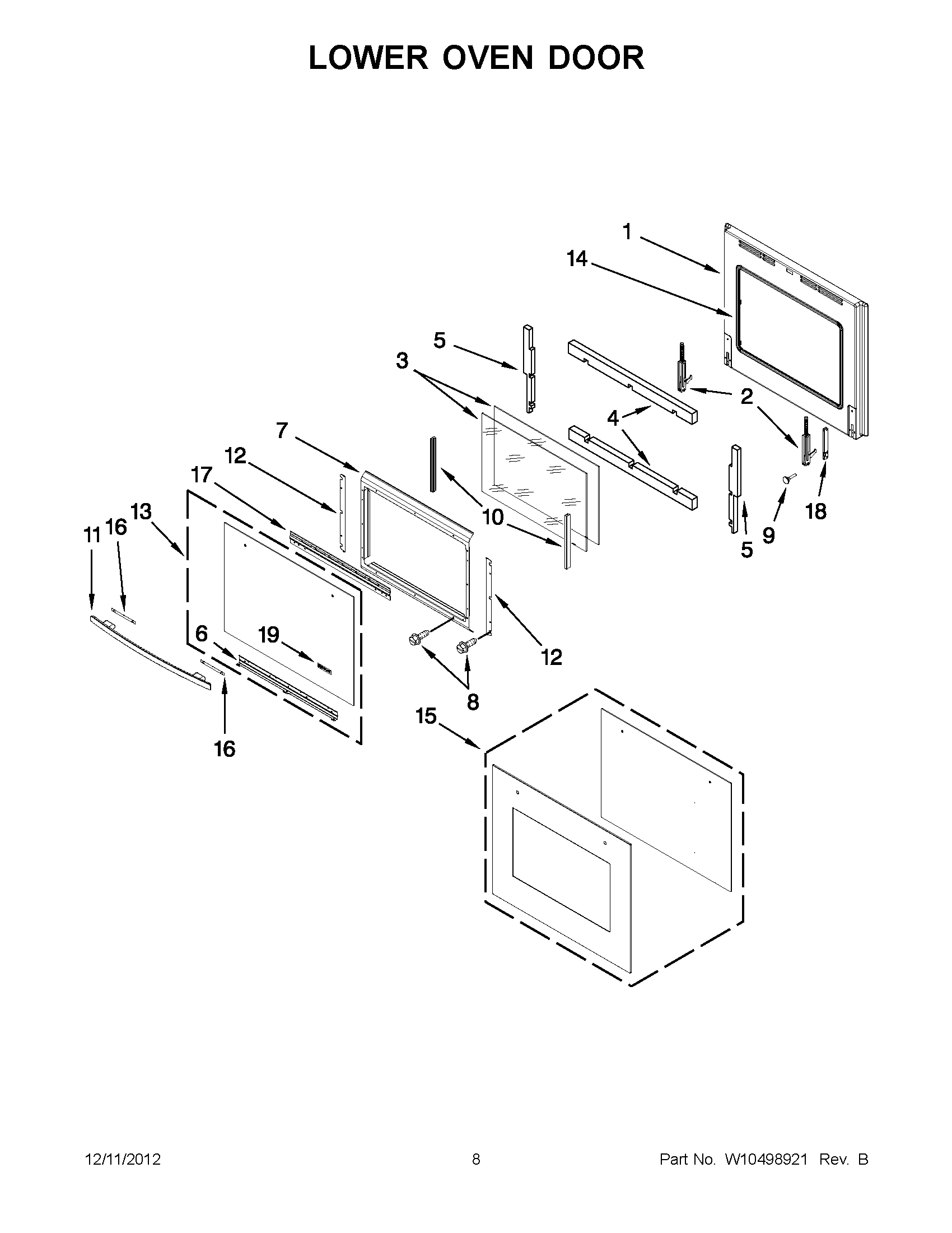 04 - LOWER OVEN DOOR