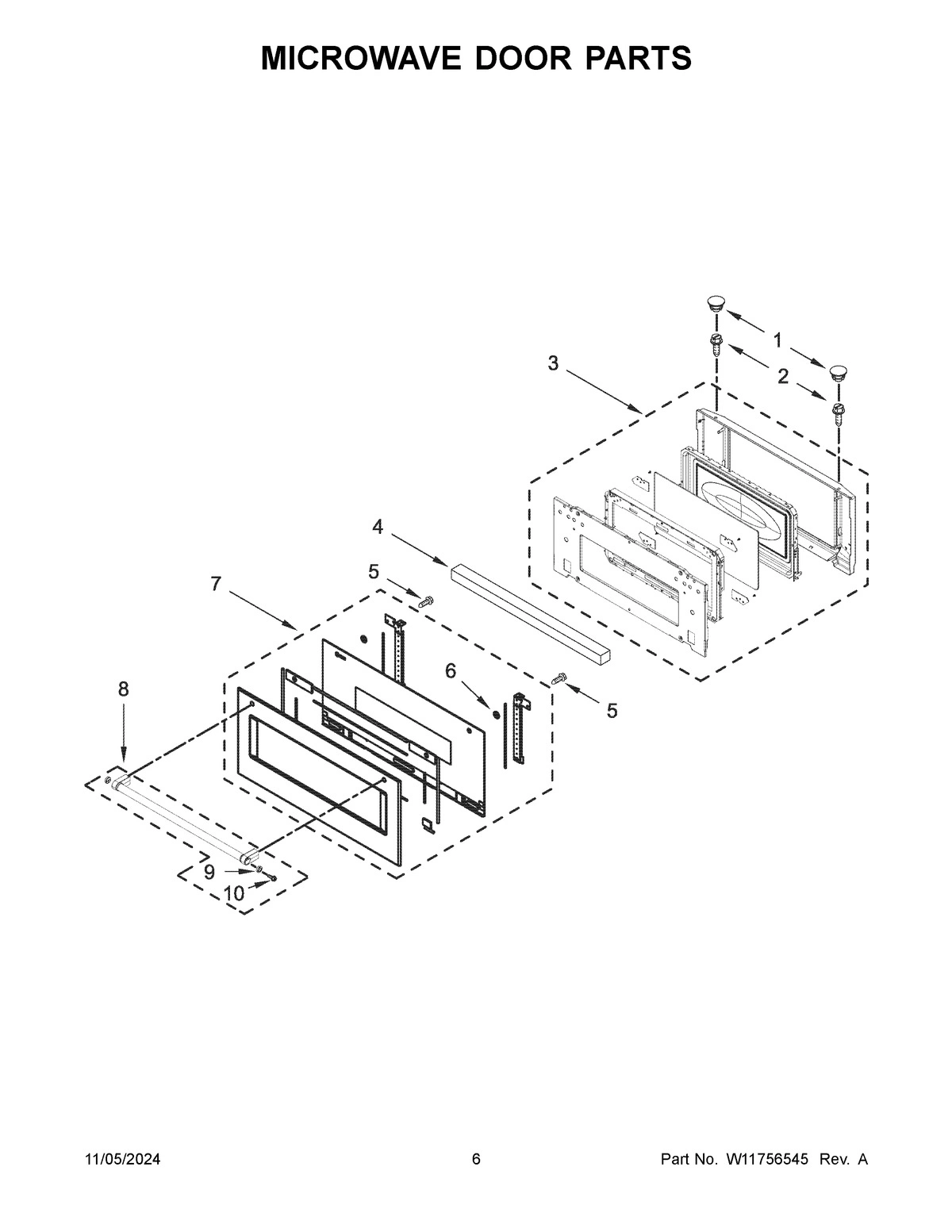 04 - MICROWAVE DOOR PARTS