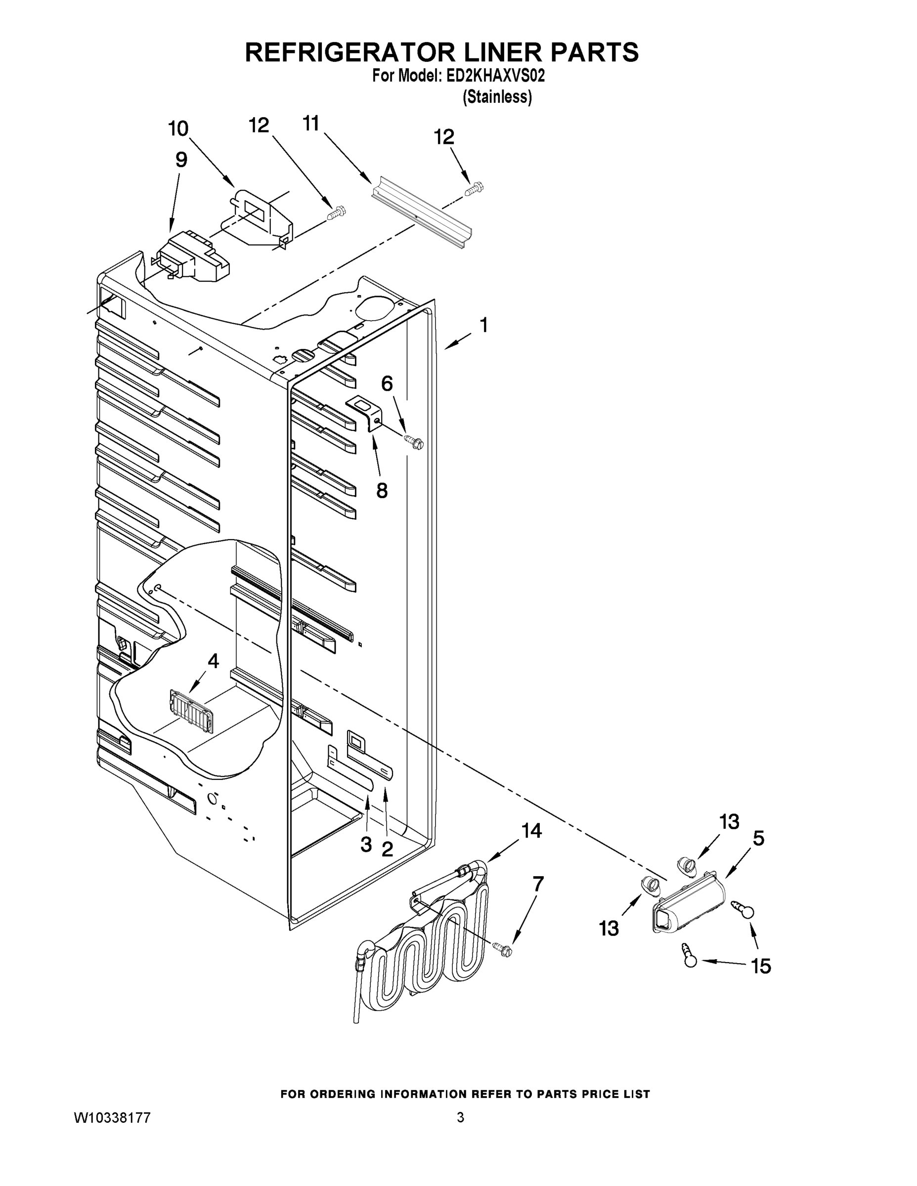 02 - REFRIGERATOR LINER PARTS