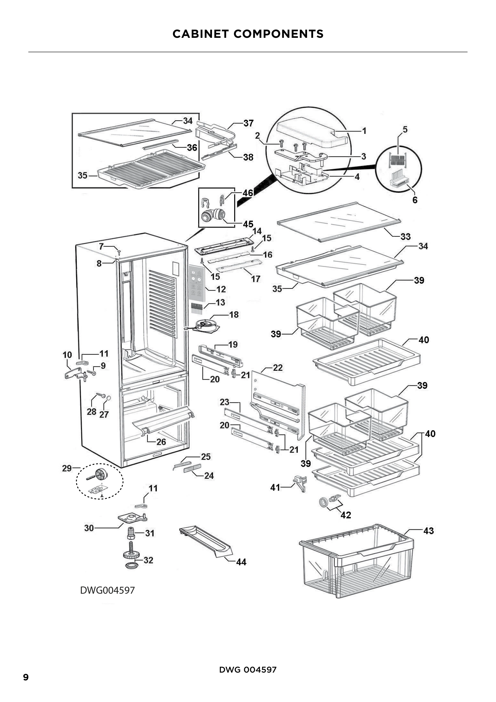 CABINET COMPONENTS