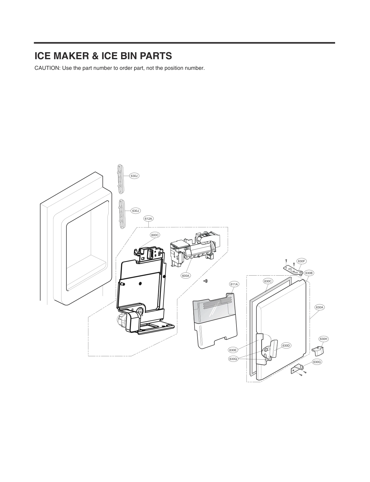 ICEMAKER & ICE BIN PARTS