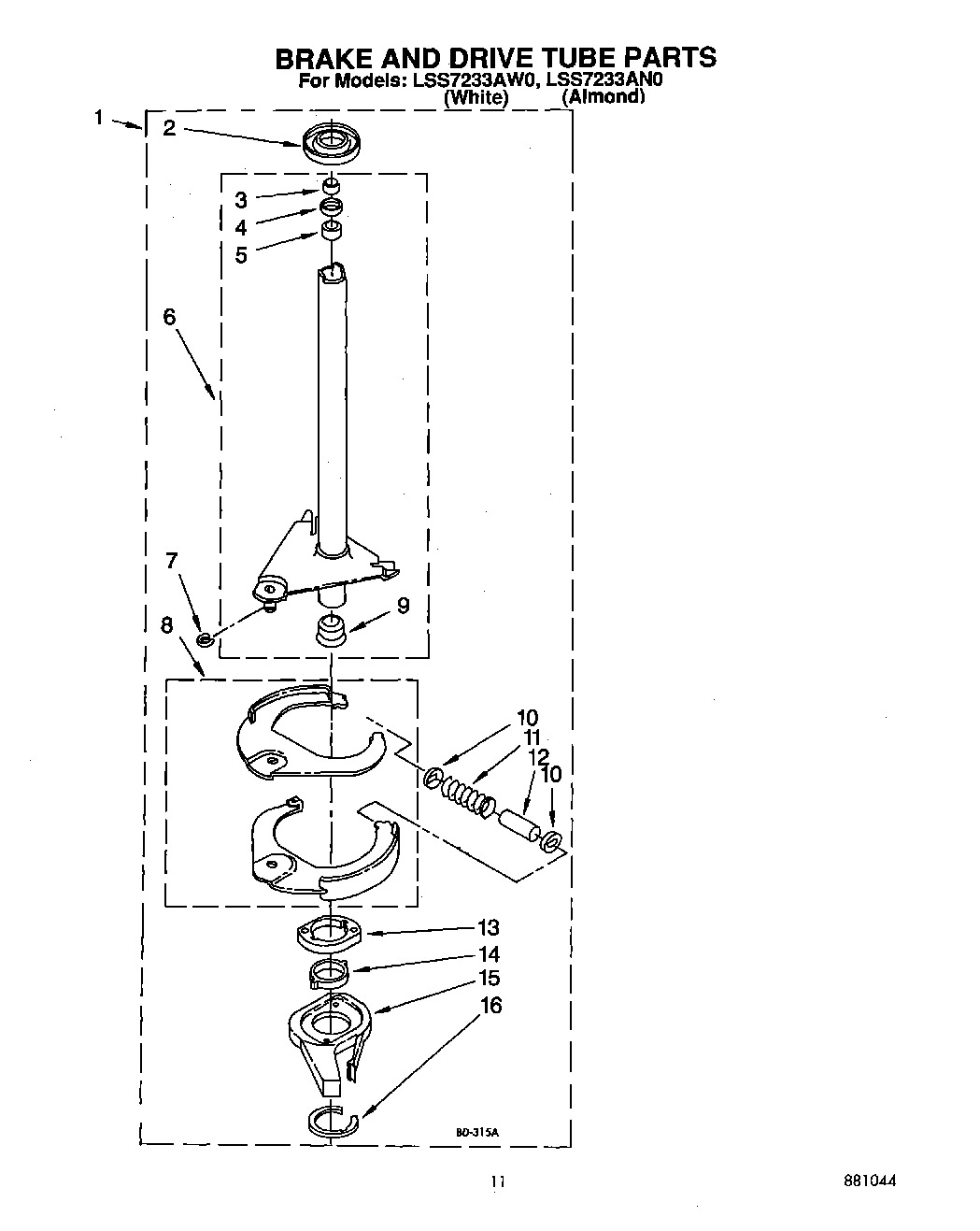 09 - BRAKE AND DRIVE TUBE