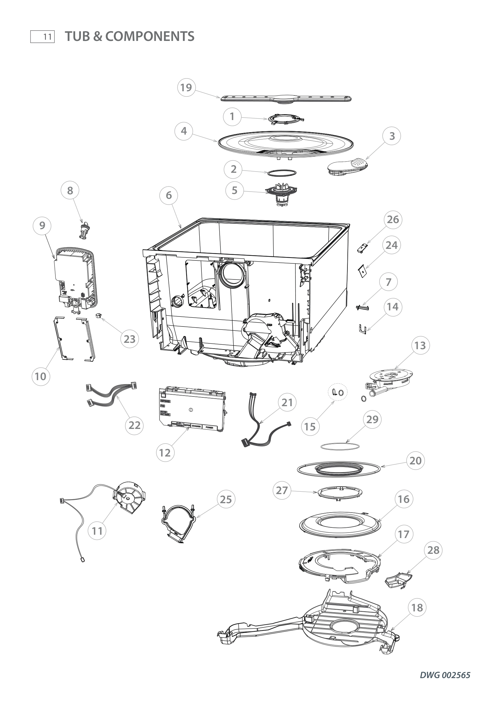 TUB & COMPONENTS