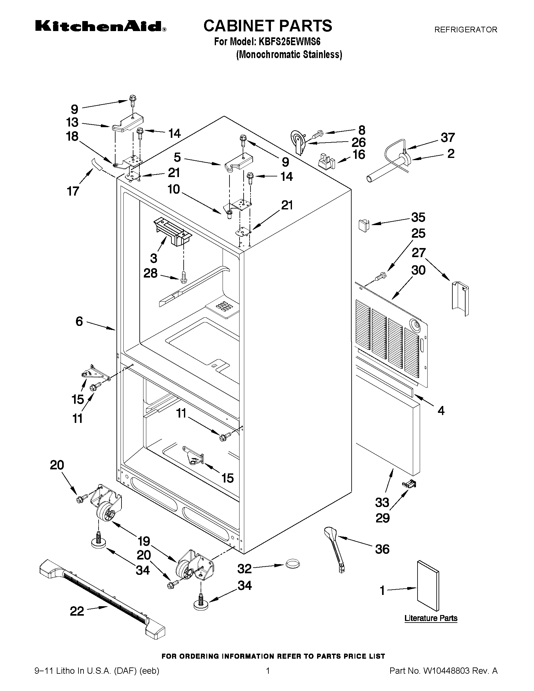 01 - CABINET PARTS