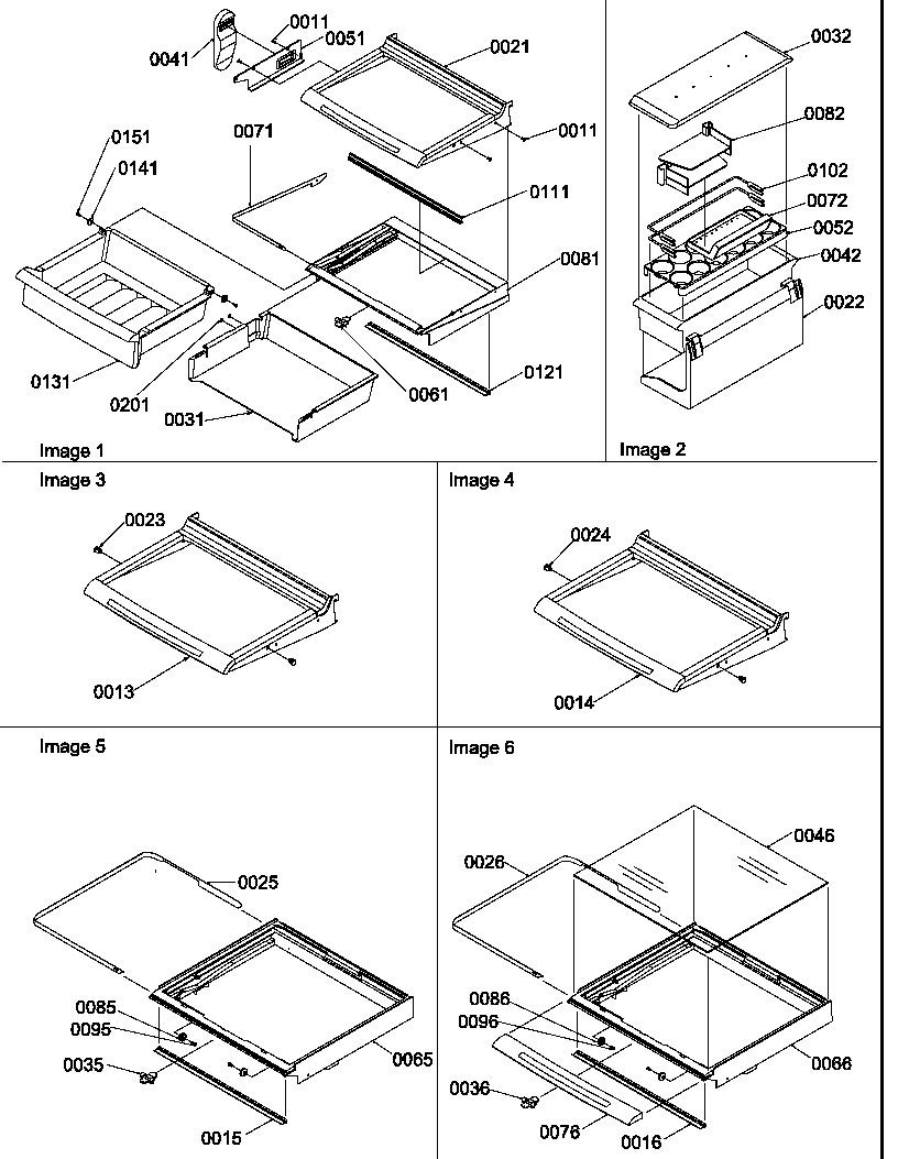 03 - DELI, SHELVES, CRISPER ASSEMBLIES & ACS