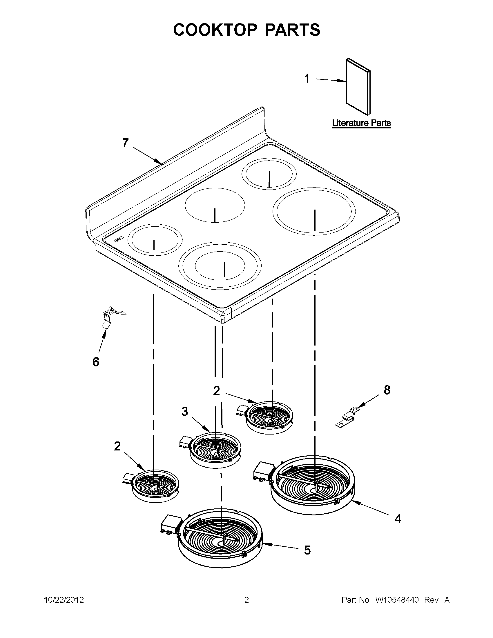 01 - COOKTOP PARTS
