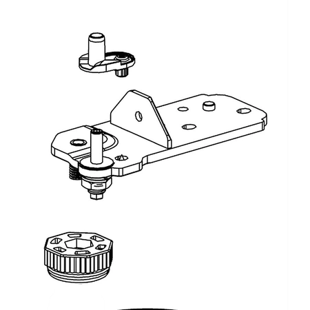 AEH75176208 LG Refrigerator Lower Hinge Assem