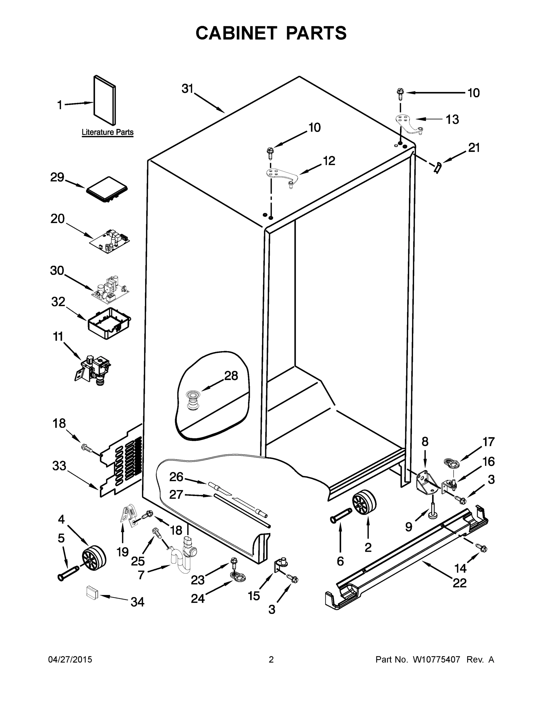 02 - CABINET PARTS