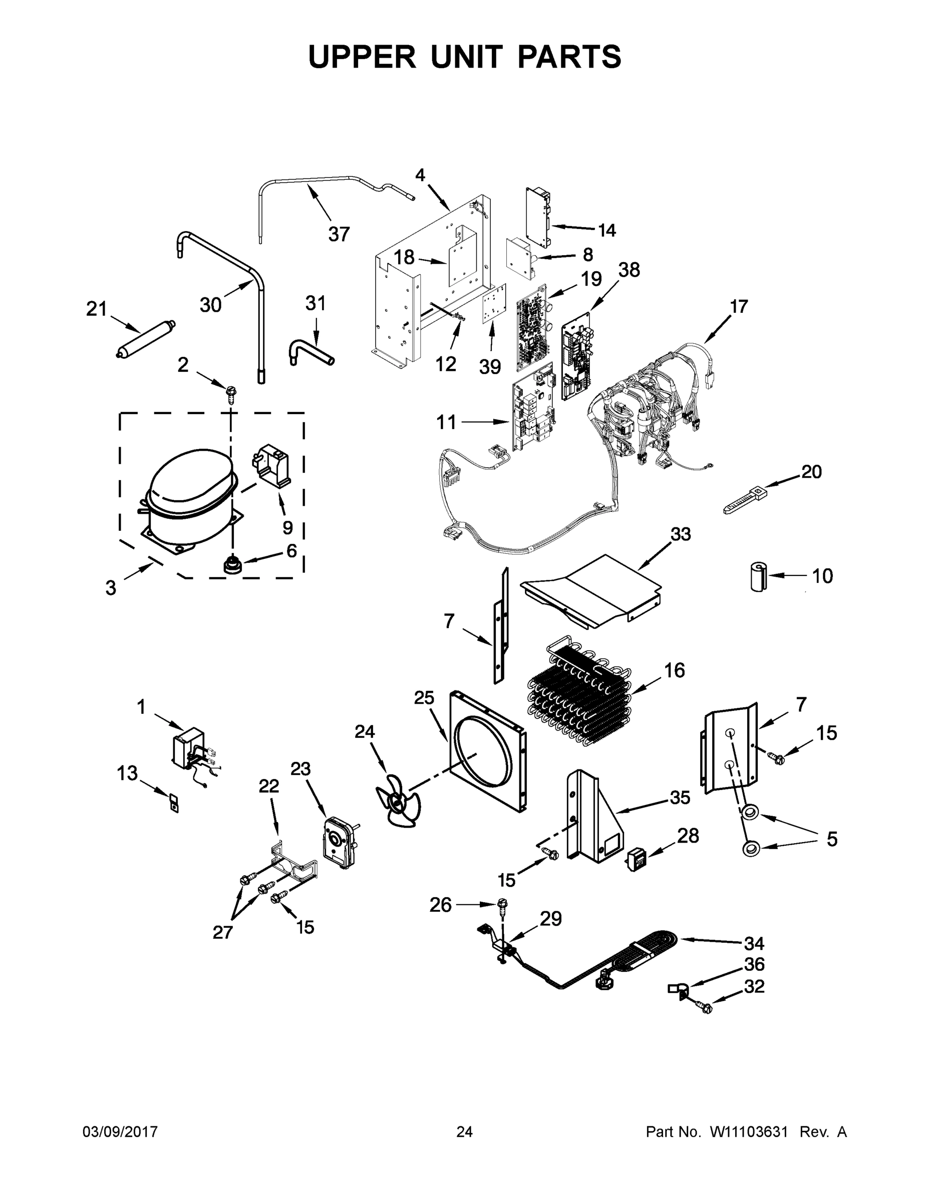 13 - UPPER UNIT PARTS