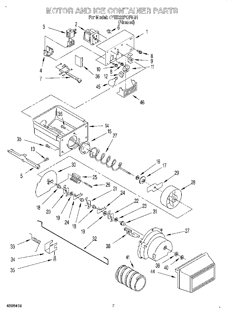06 - MOTOR AND ICE CONTAINER