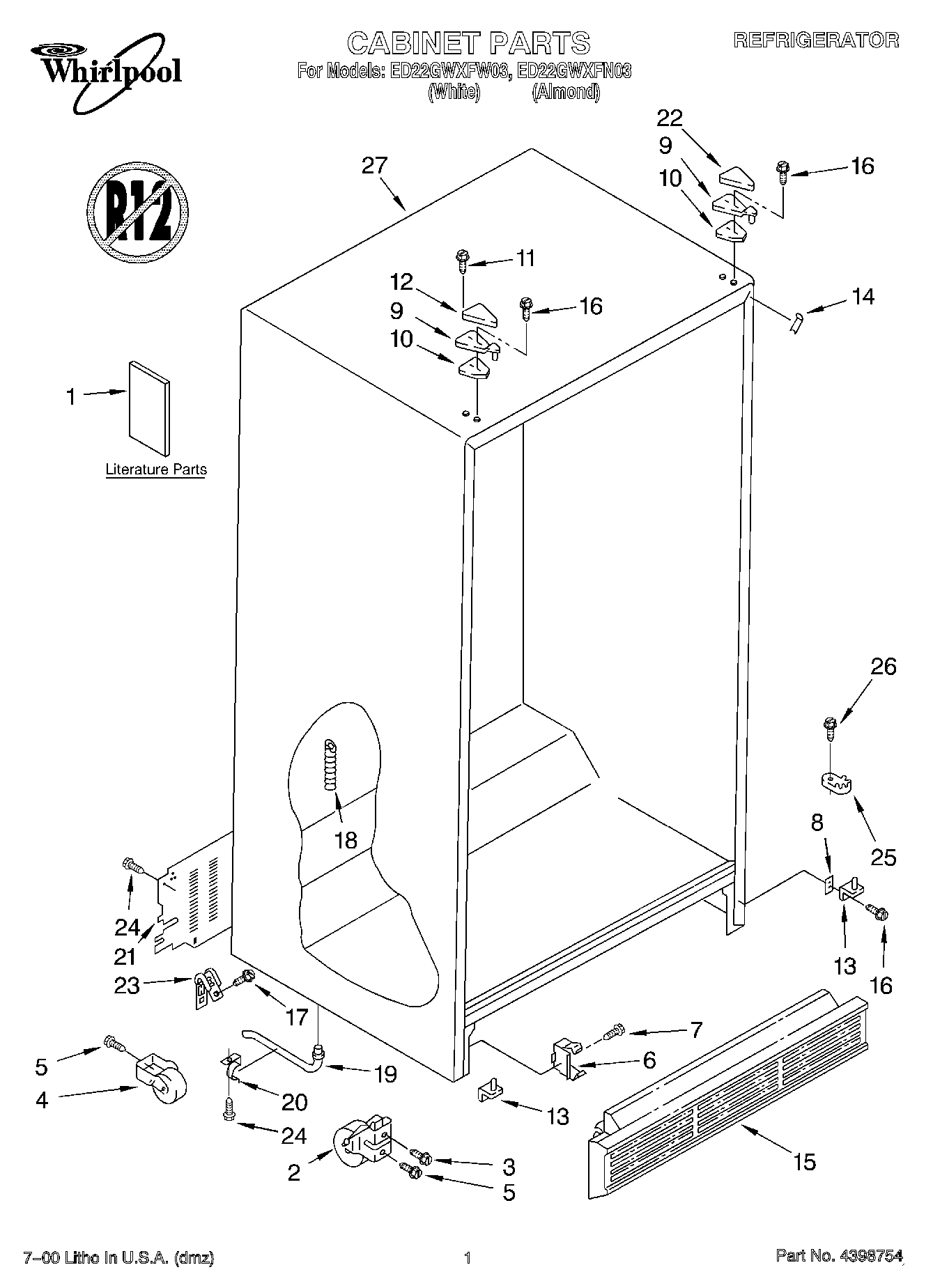 01 - CABINET, LITERATURE