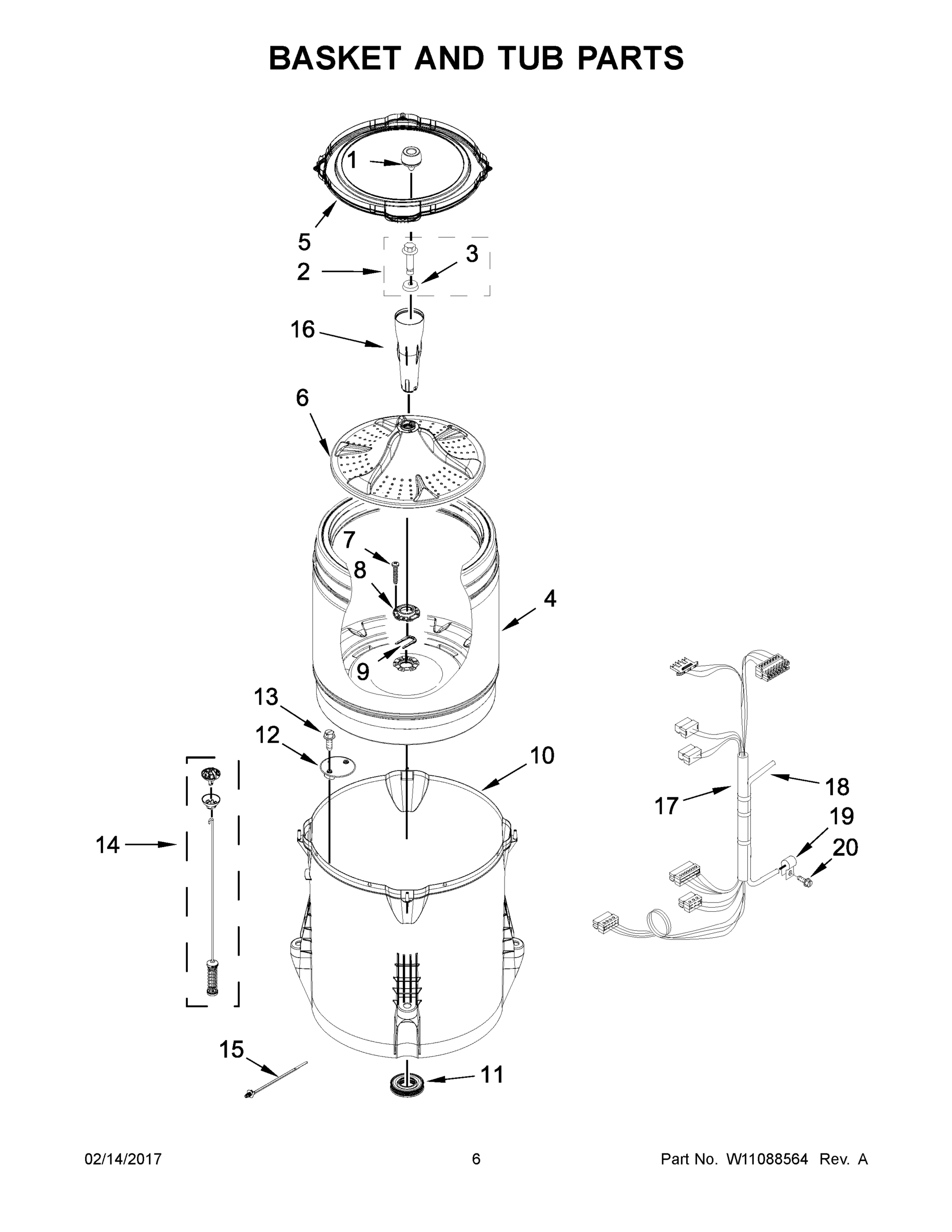04 - BASKET AND TUB PARTS