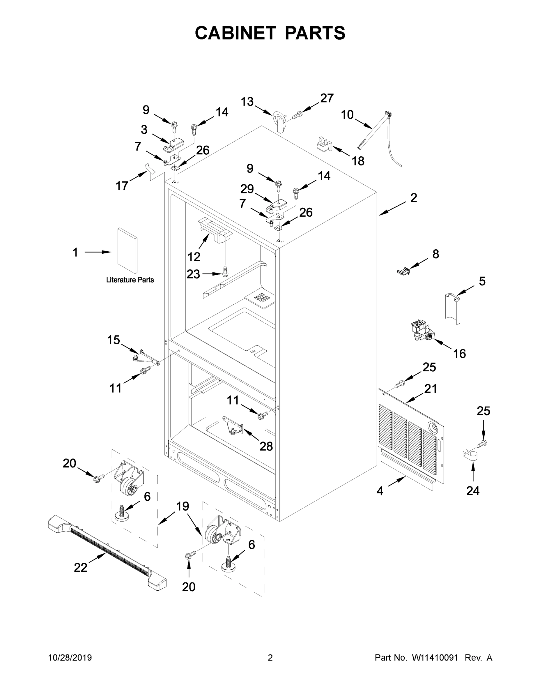 02 - CABINET PARTS