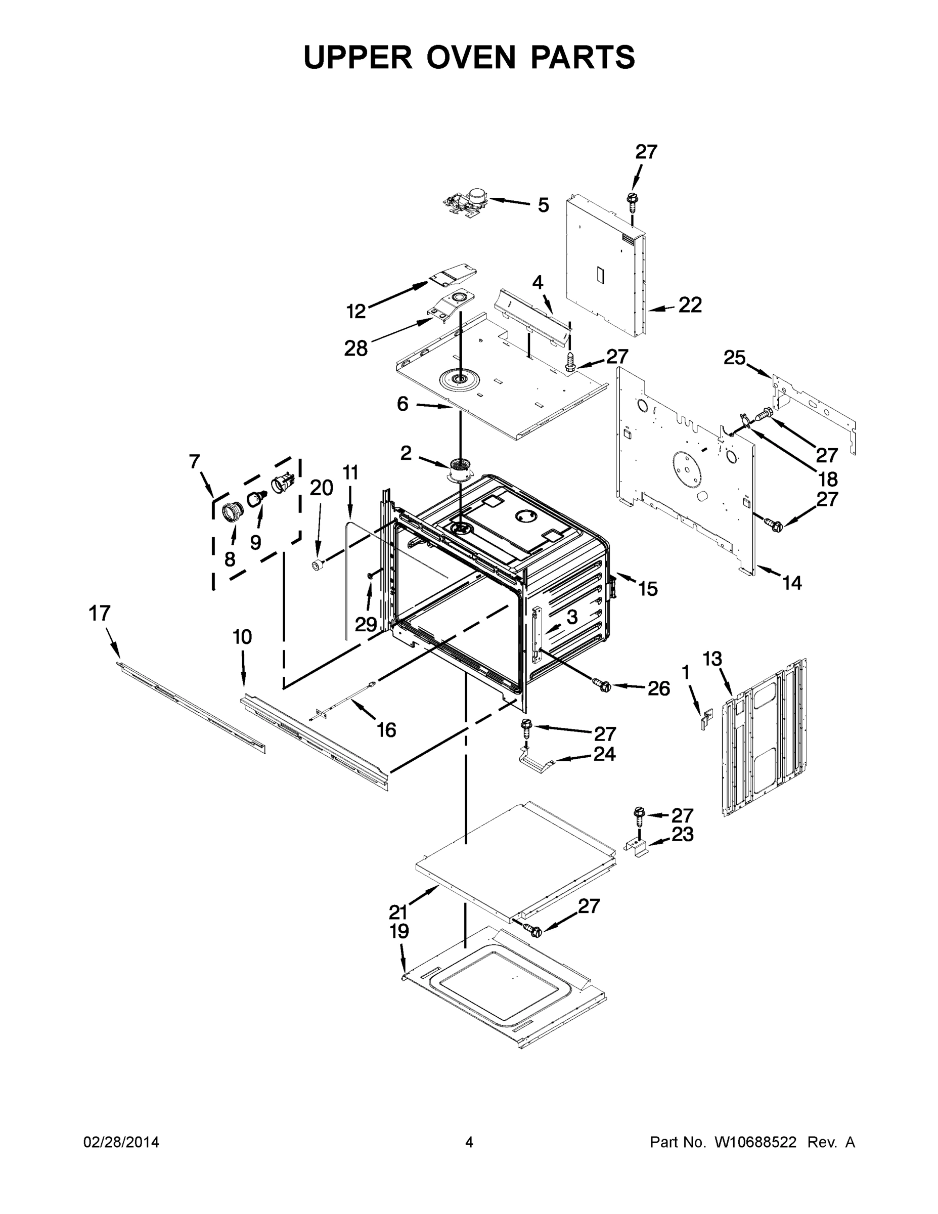 03 - UPPER OVEN PARTS
