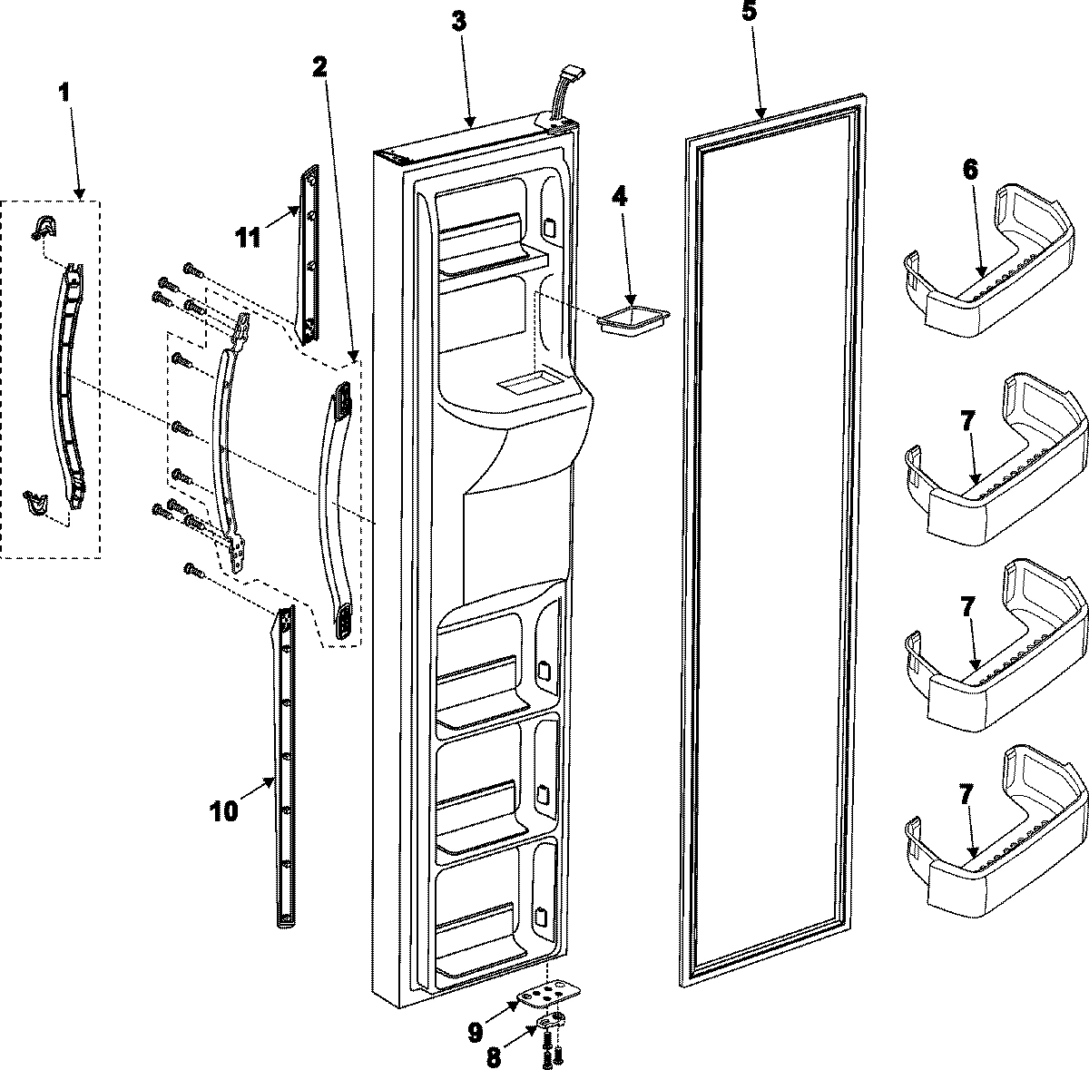 04 - FREEZER DOOR