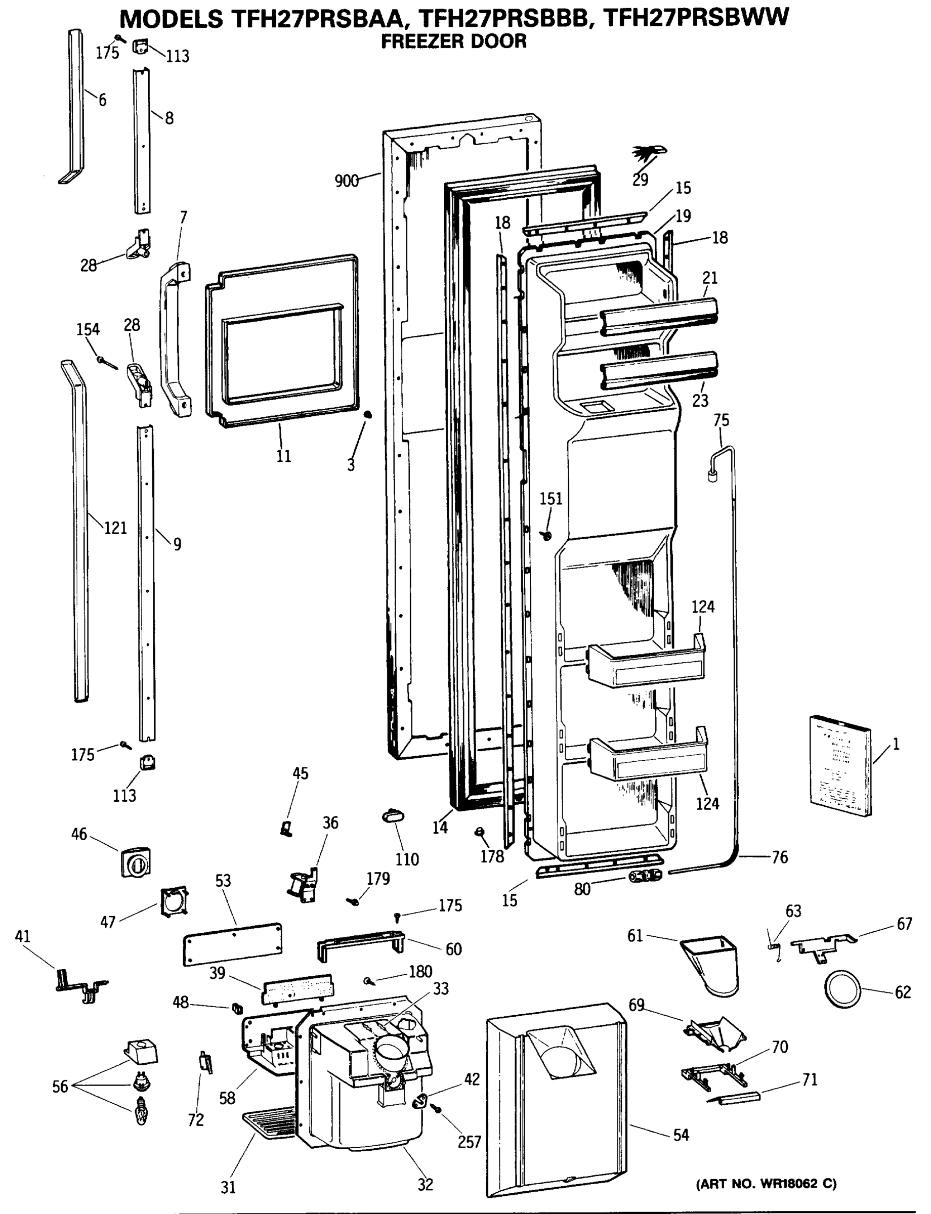 FREEZER DOOR