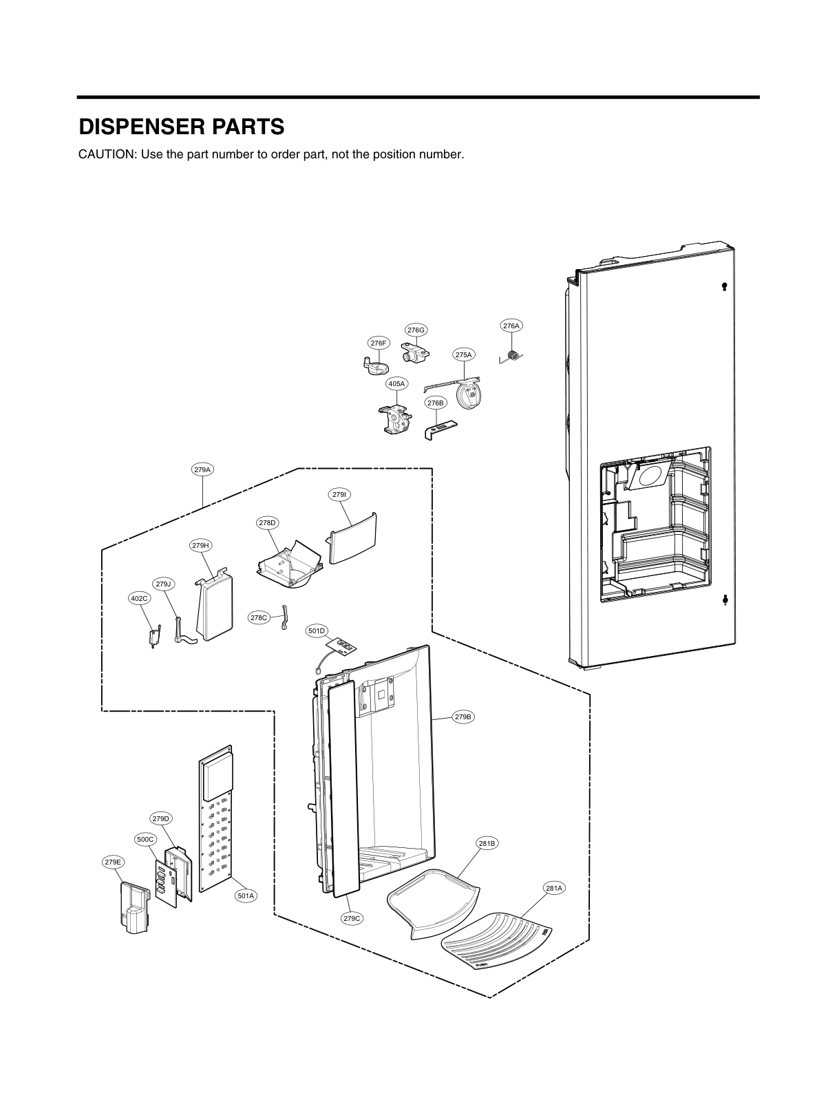 DISPENSER PARTS
