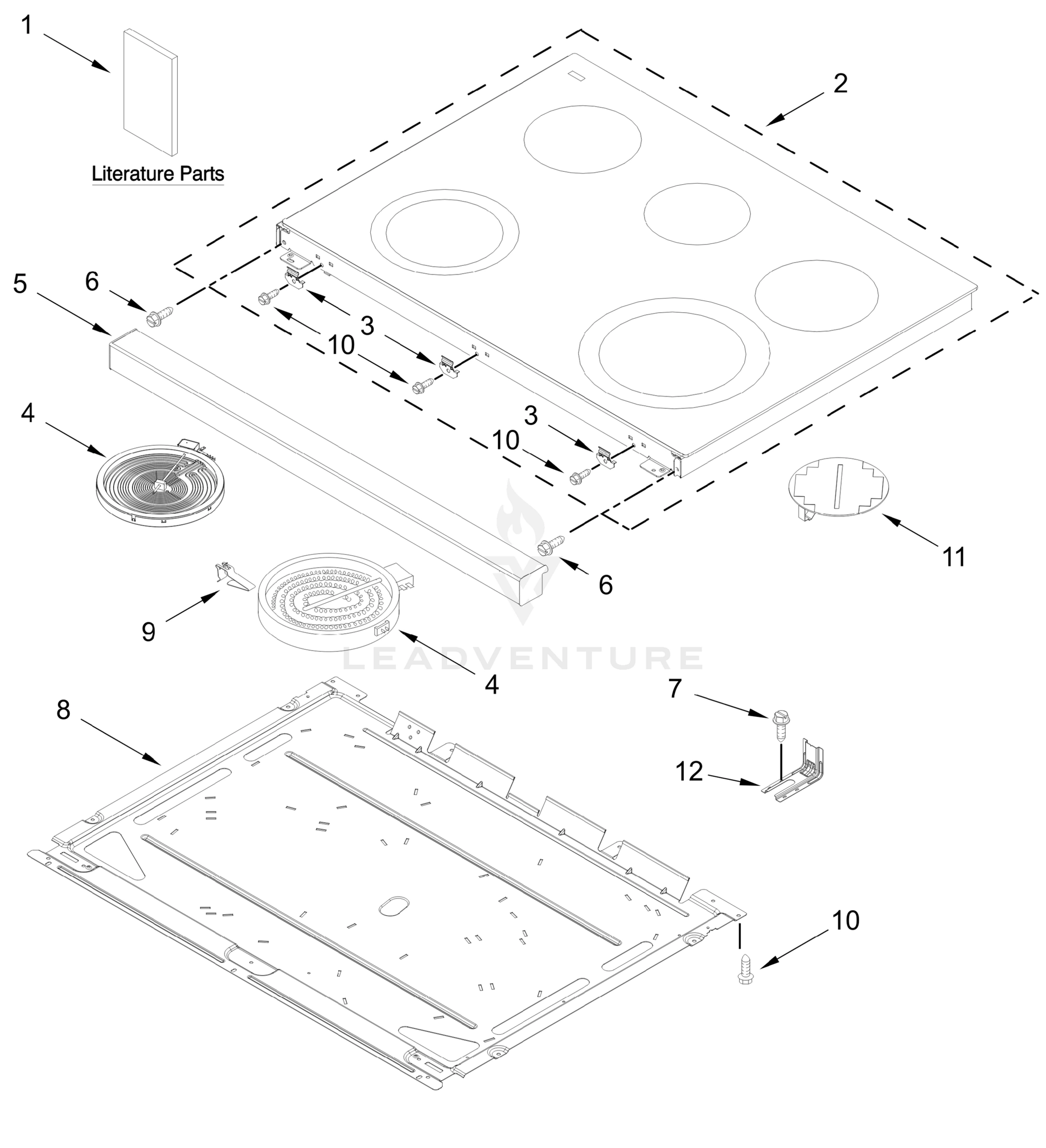COOKTOP PARTS