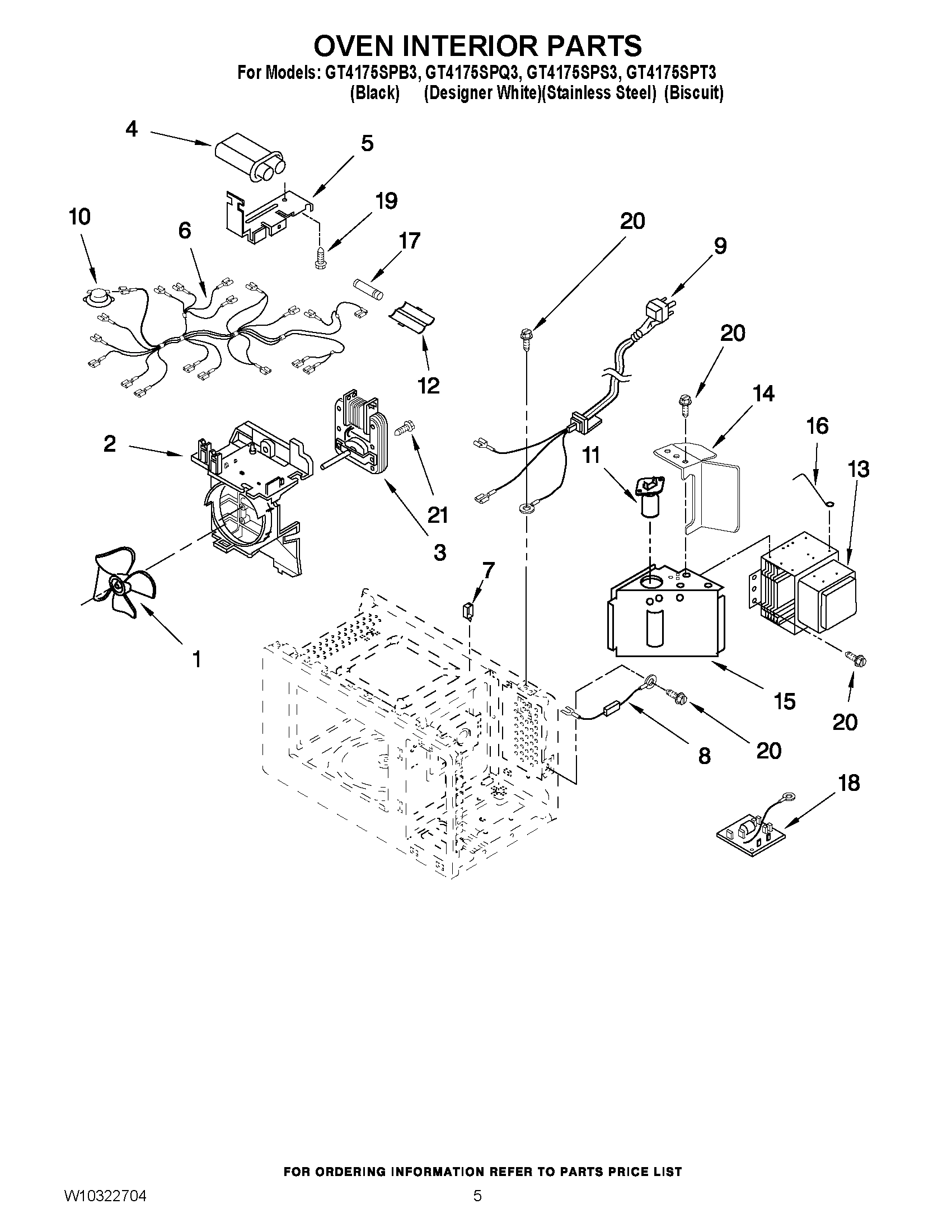 05 - OVEN INTERIOR PARTS