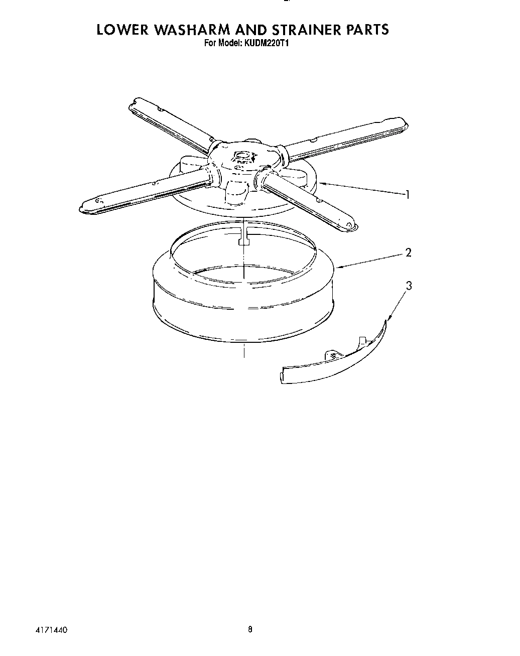 06 - LOWER WASHARM AND STRAINER