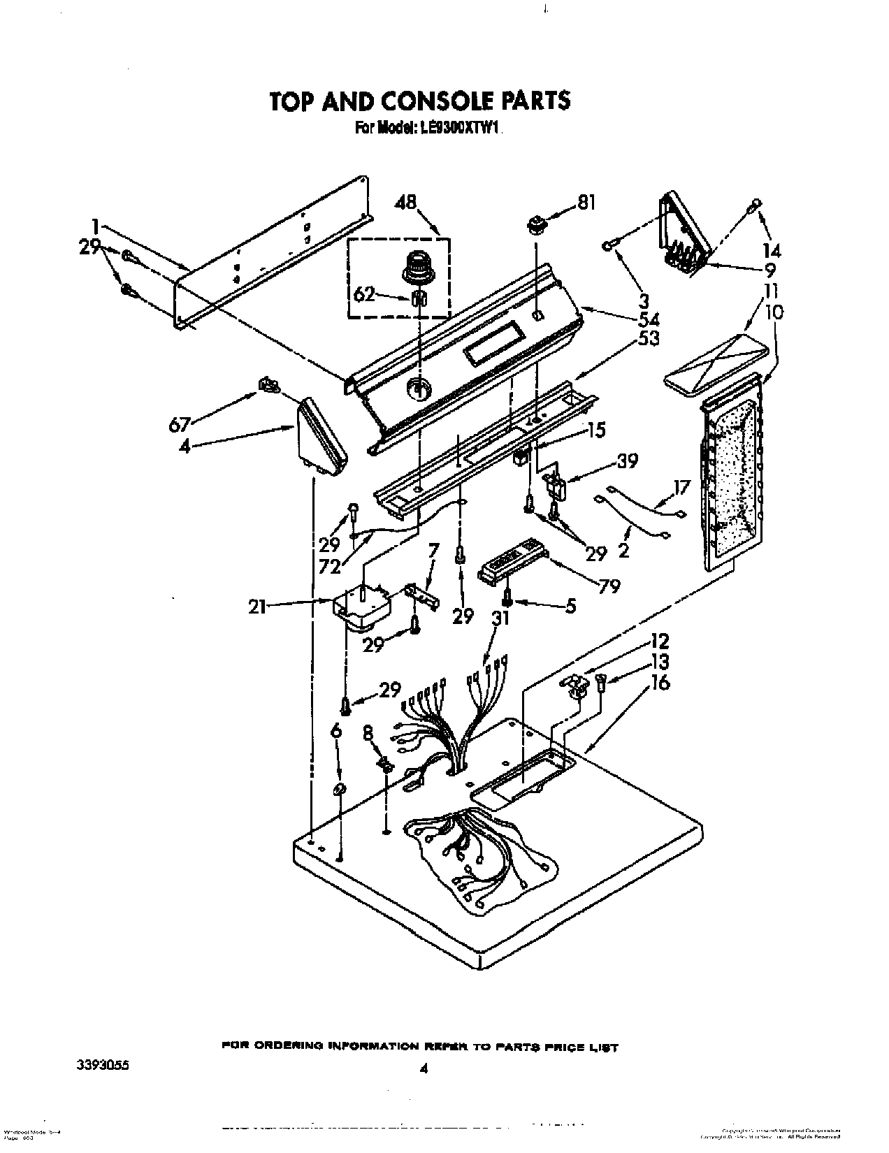03 - TOP AND CONSOLE PARTS