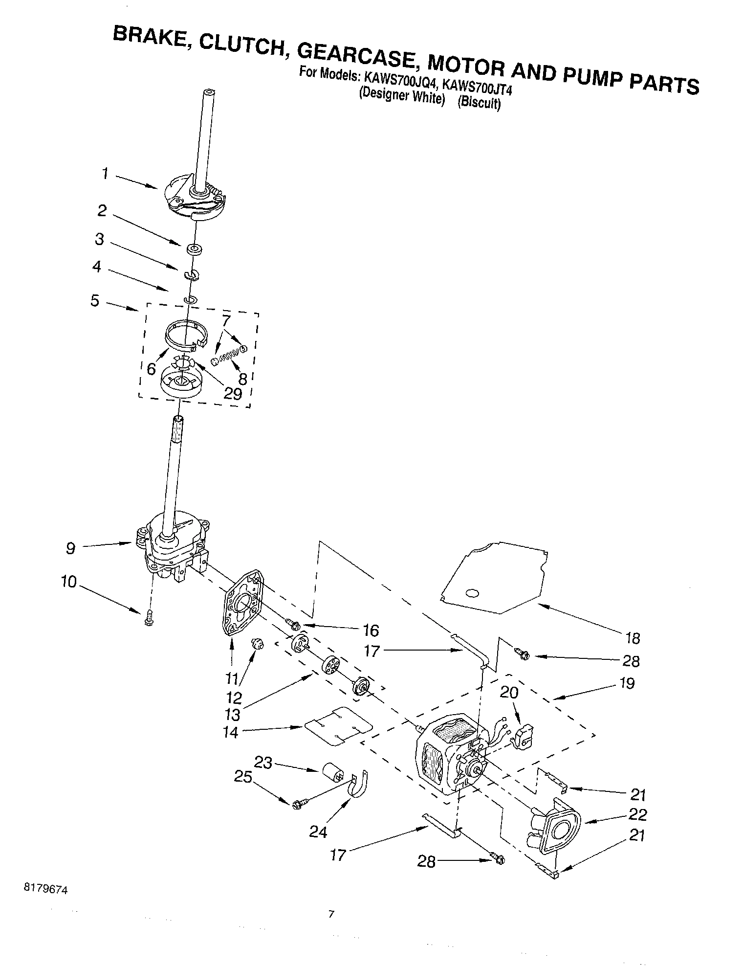 04 - BRAKE, CLUTCH, GEARCASE, MOTOR AND PUMP