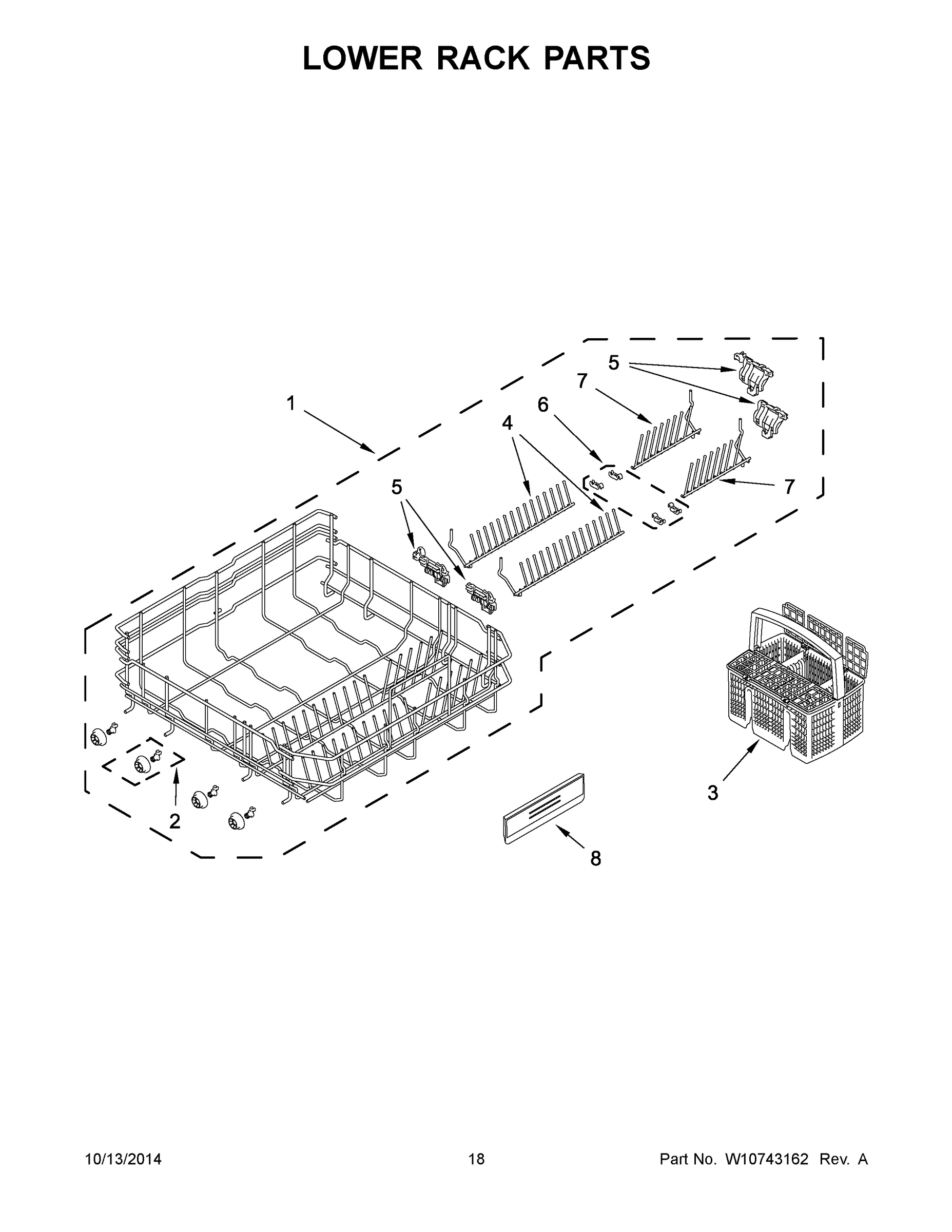 10 - LOWER RACK PARTS