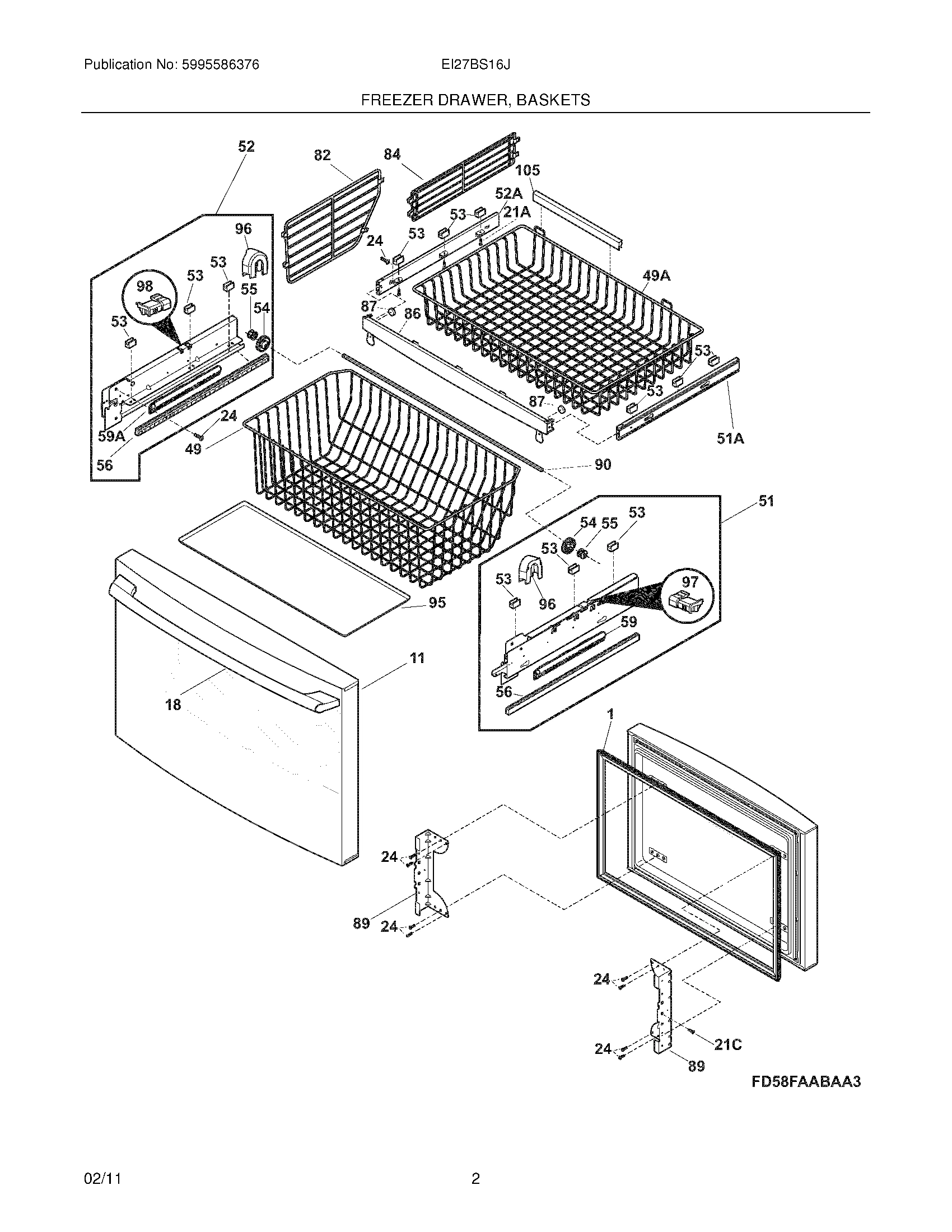 03 - FREEZER DRAWER, BASKETS