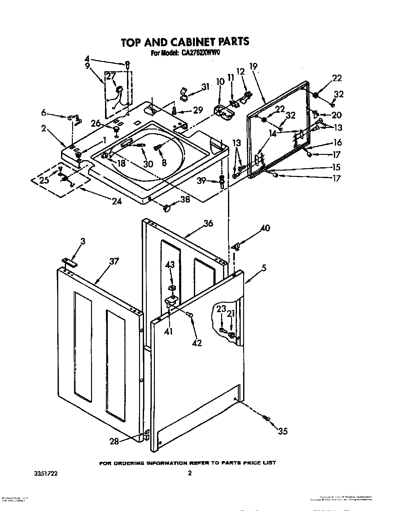 02 - TOP AND CABINET, LIT/OPTIONAL
