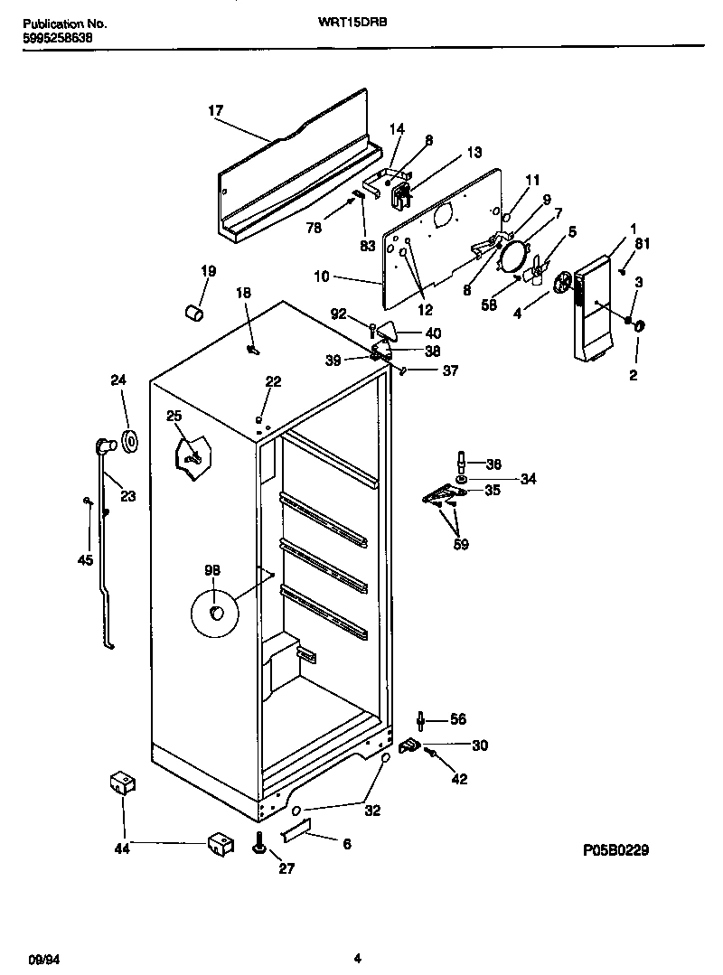03 - CABINET W/FAN ASSEMBLY