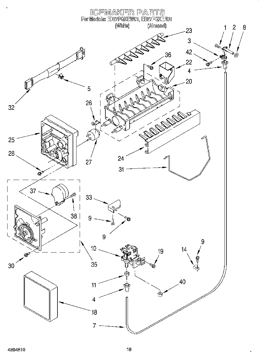 12 - ICEMAKER, LIT/OPTIONAL