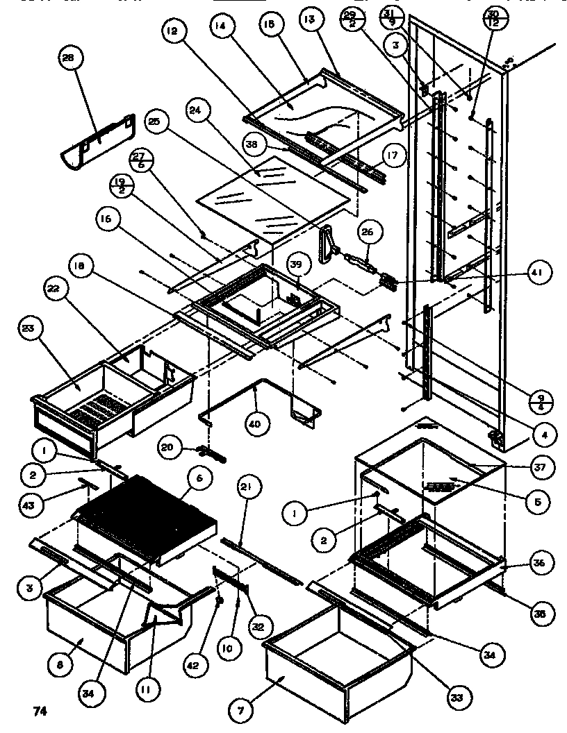 16 - SHELVING & DRAWERS (REF)