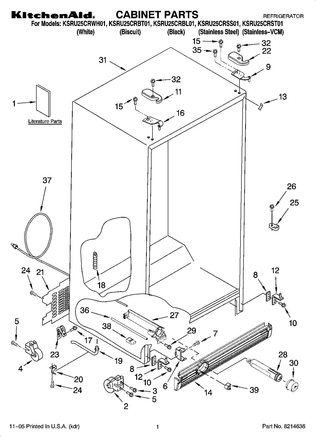 01 - CABINET PARTS
