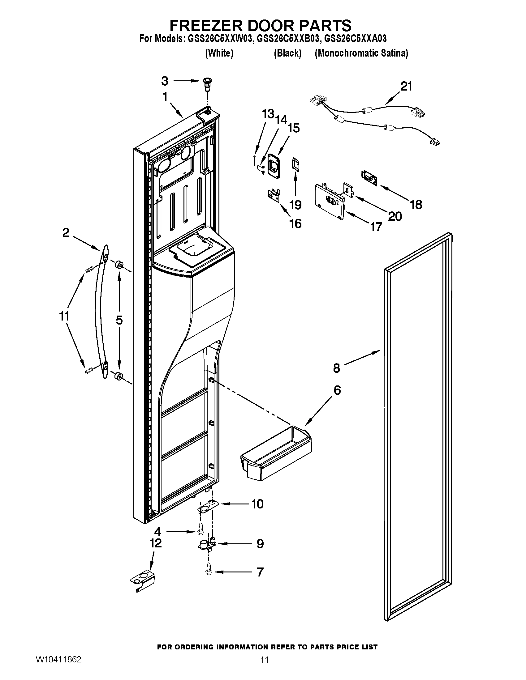 08 - FREEZER DOOR PARTS