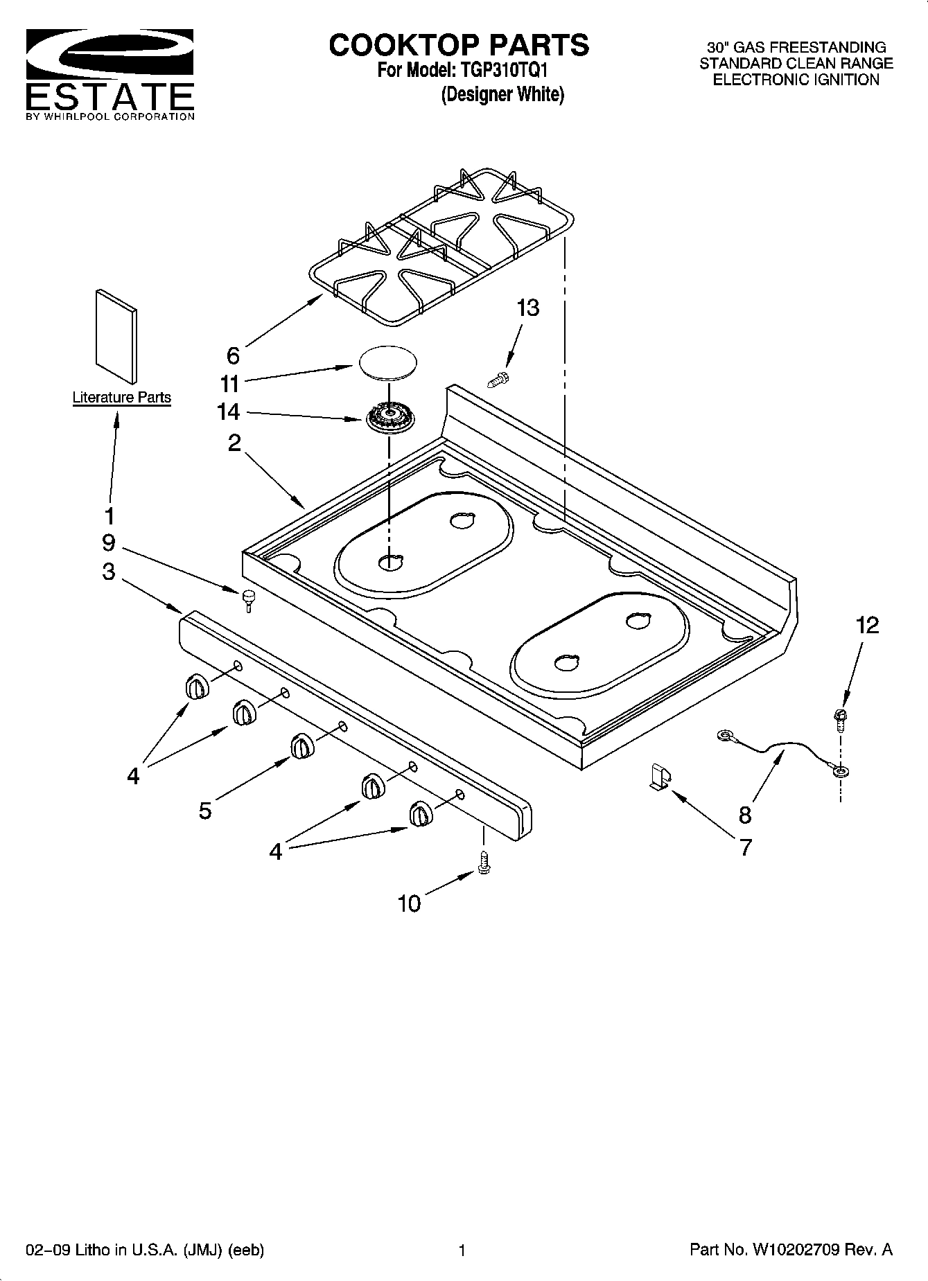 01 - COOKTOP PARTS