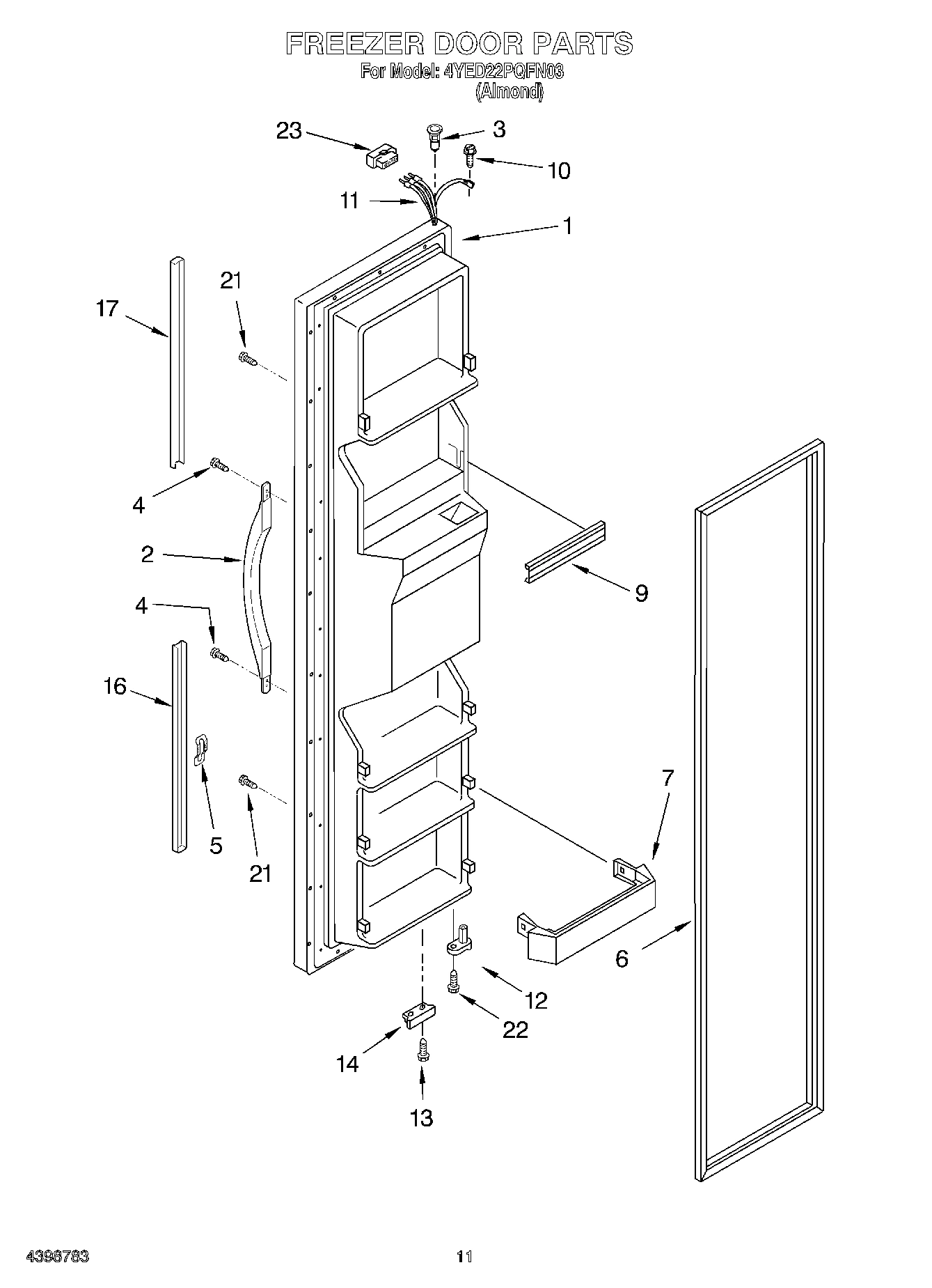 08 - FREEZER DOOR