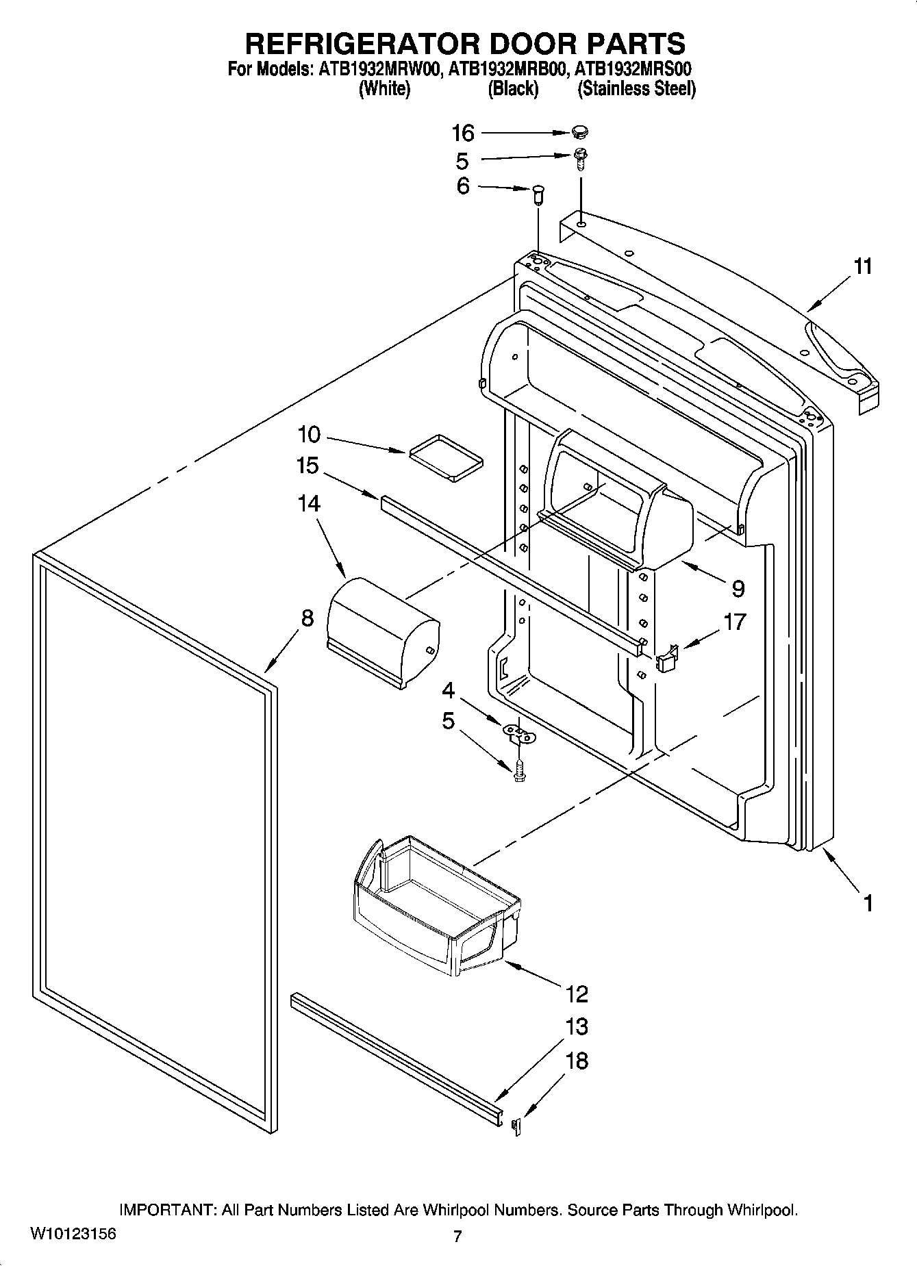 04 - REFRIGERATOR DOOR PARTS